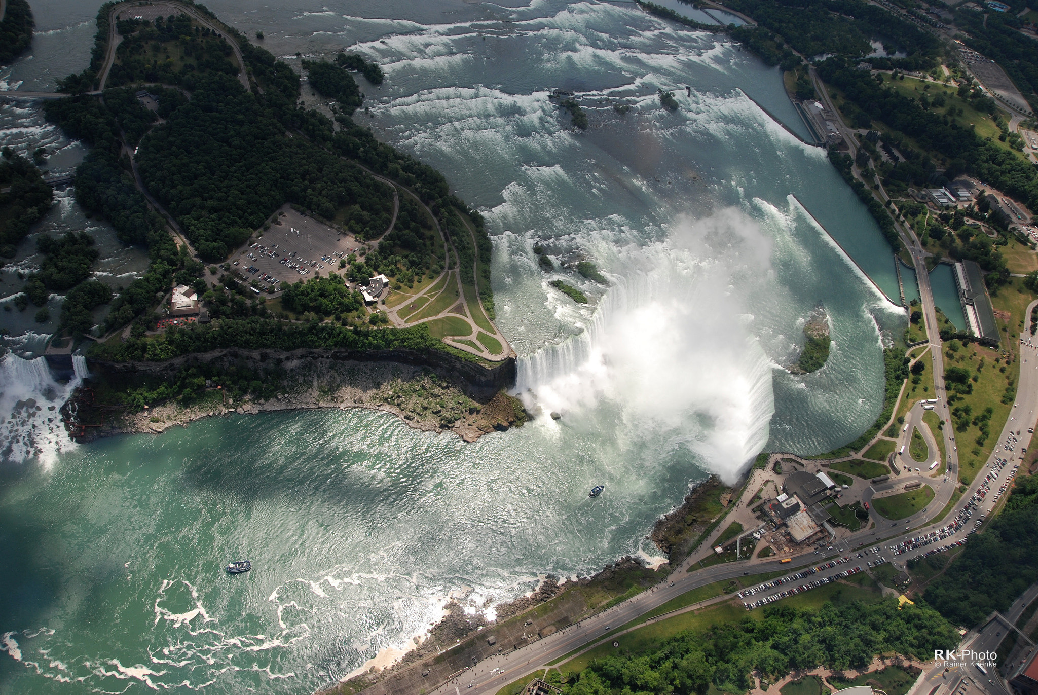 Nikon D80 sample photo. Aerial view of  niagara falls photography