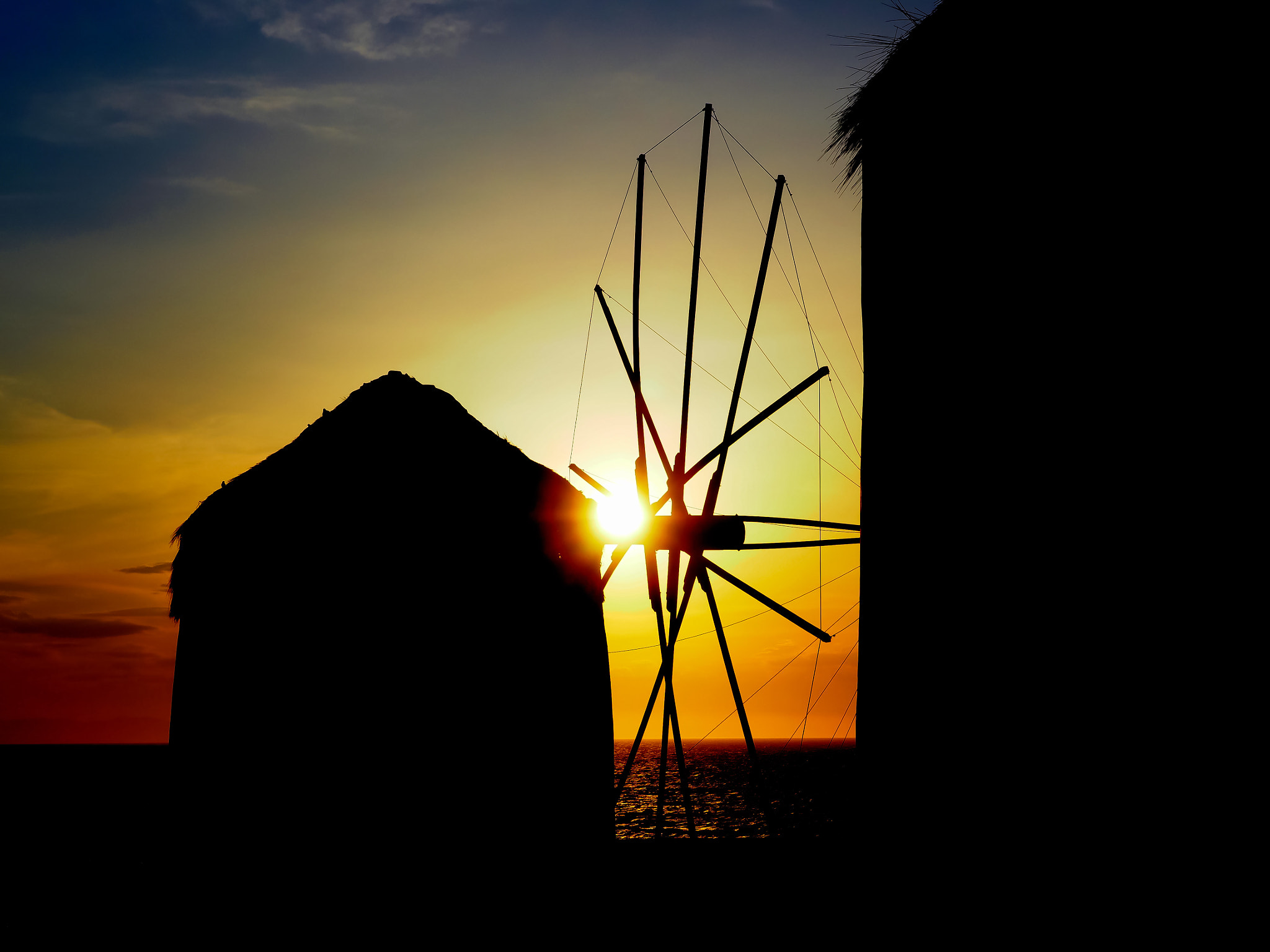Olympus PEN E-PL7 sample photo. Sunset in mykonos photography