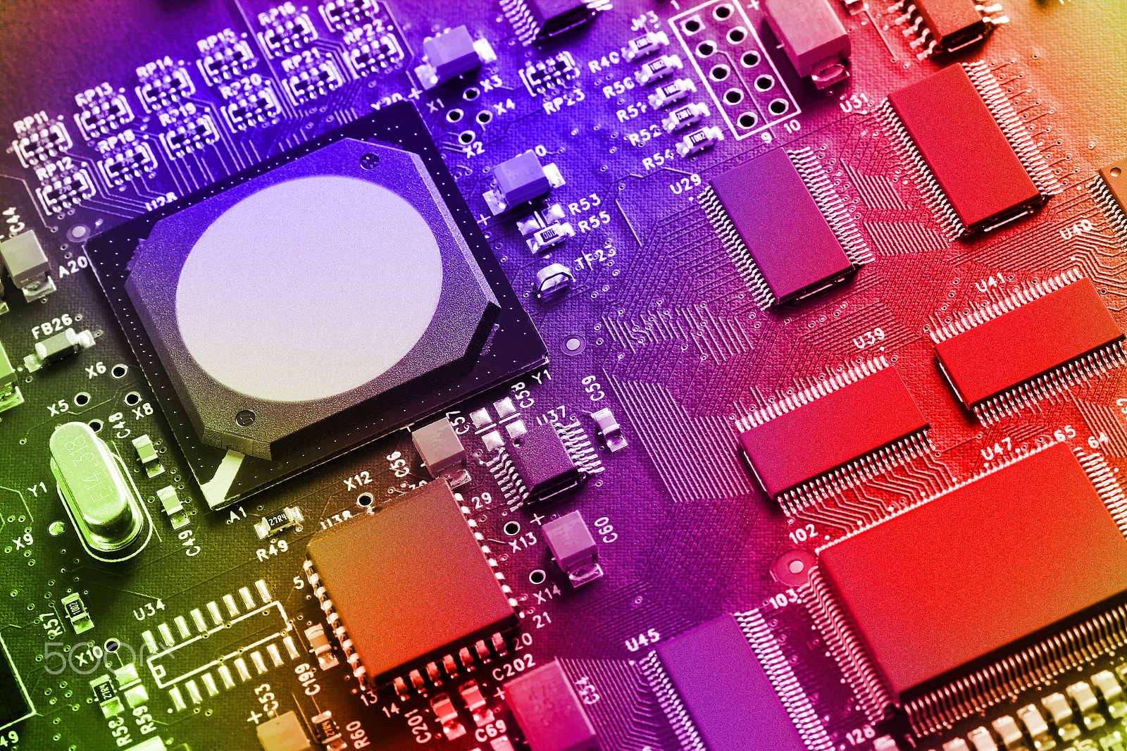 Canon EOS 40D + Canon EF 100mm F2.8 Macro USM sample photo. Electronic circuit board close up. photography