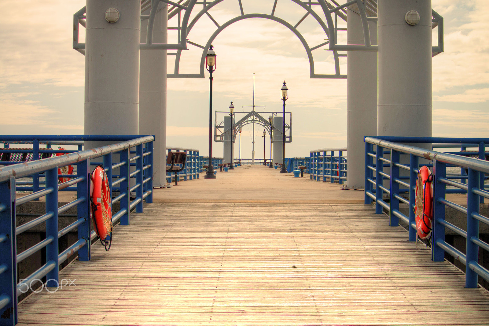 Canon EF-S 55-250mm F4-5.6 IS STM sample photo. Mackinac city pier photography