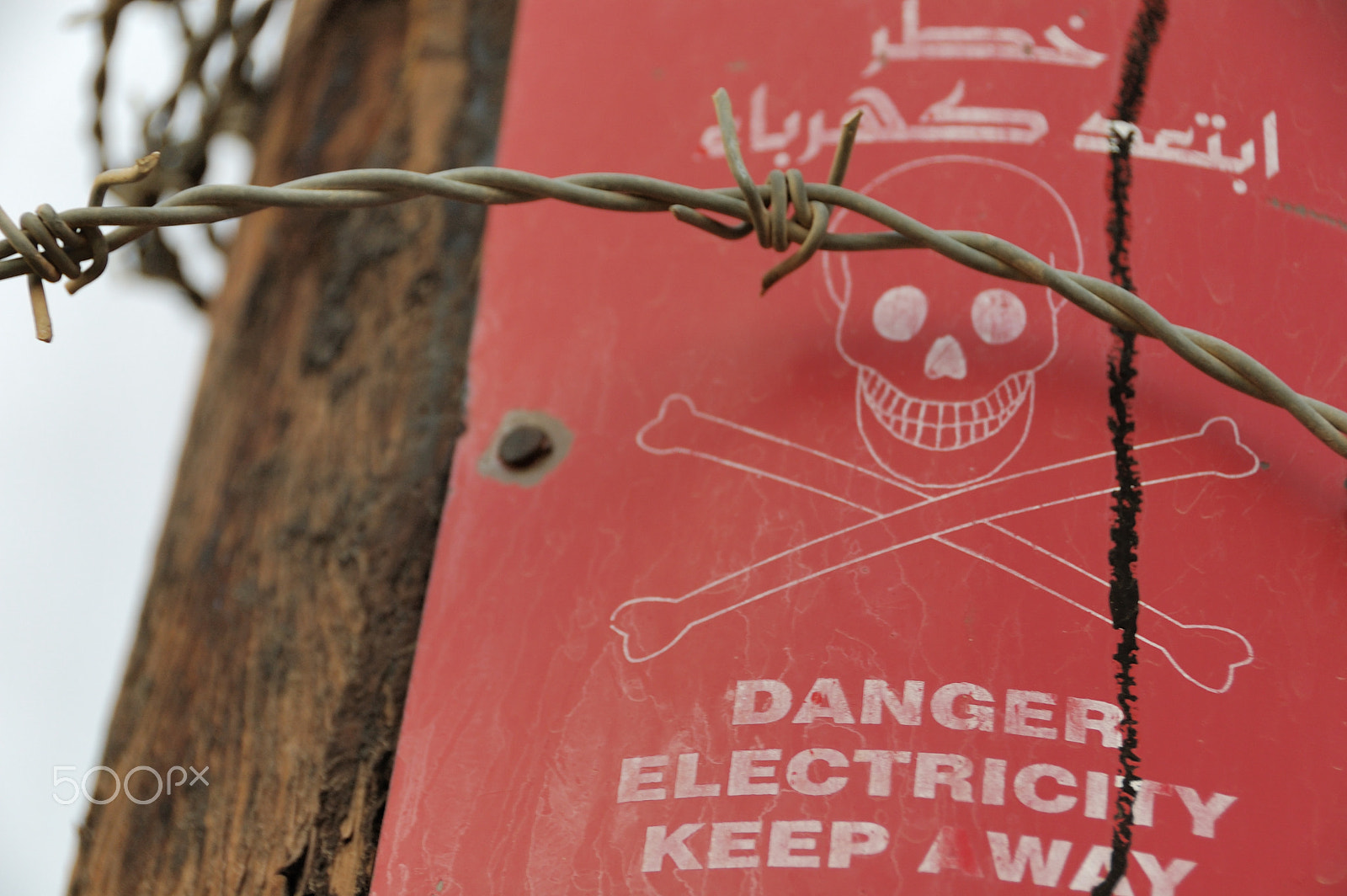 Nikon D70 sample photo. Danger خطر photography