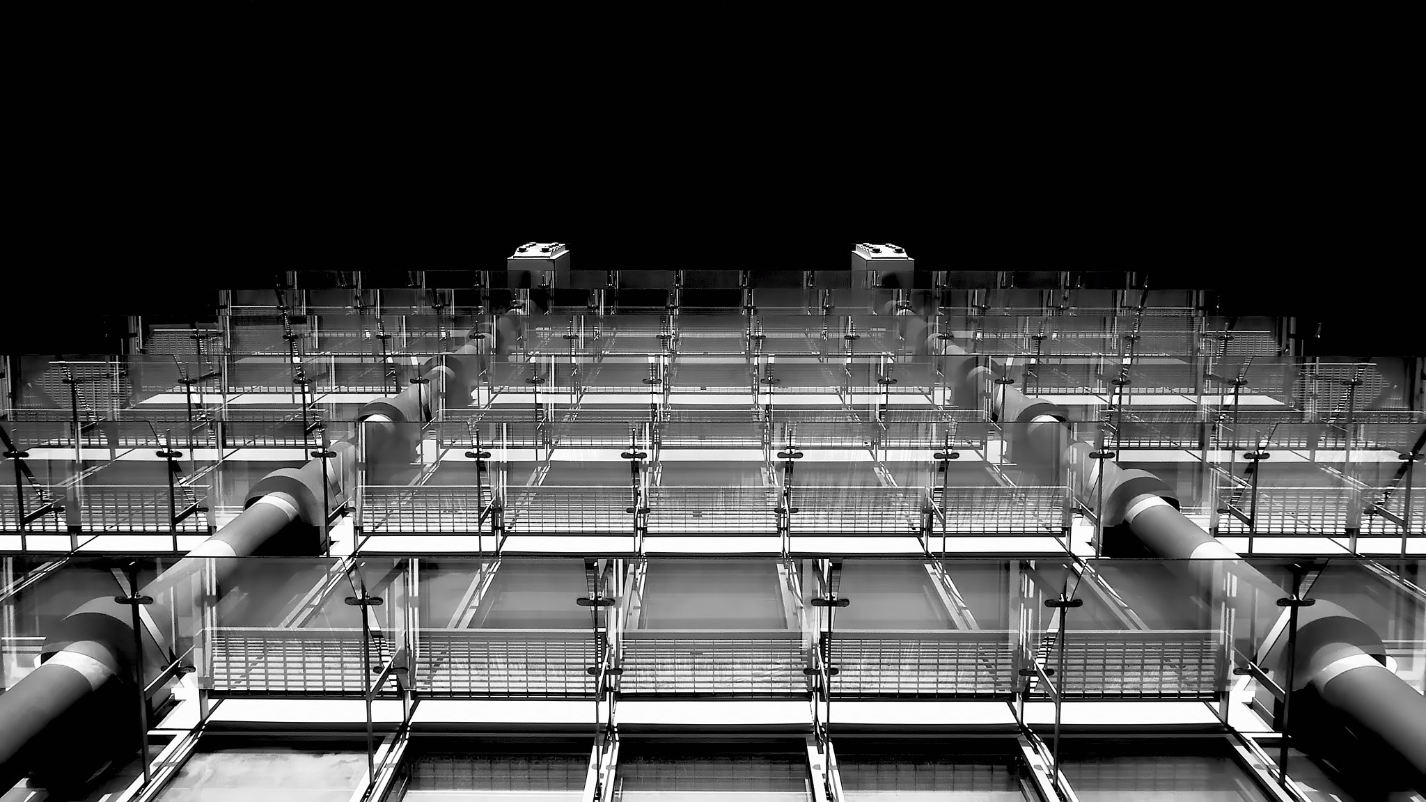 Pentax X90 sample photo. Obstacles de métal et de verre photography