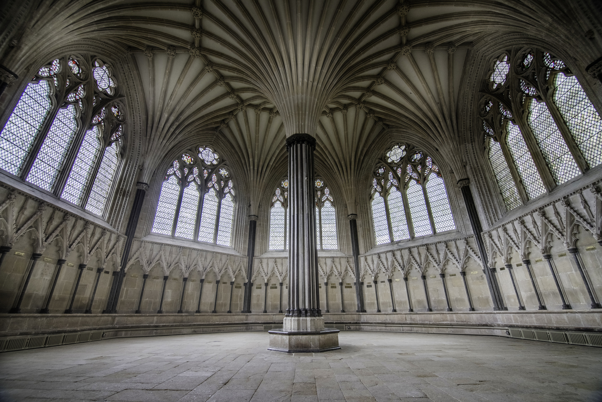 Nikon D810 + Tokina AT-X Pro 11-16mm F2.8 DX II sample photo. Chapter house, wells cathedral photography