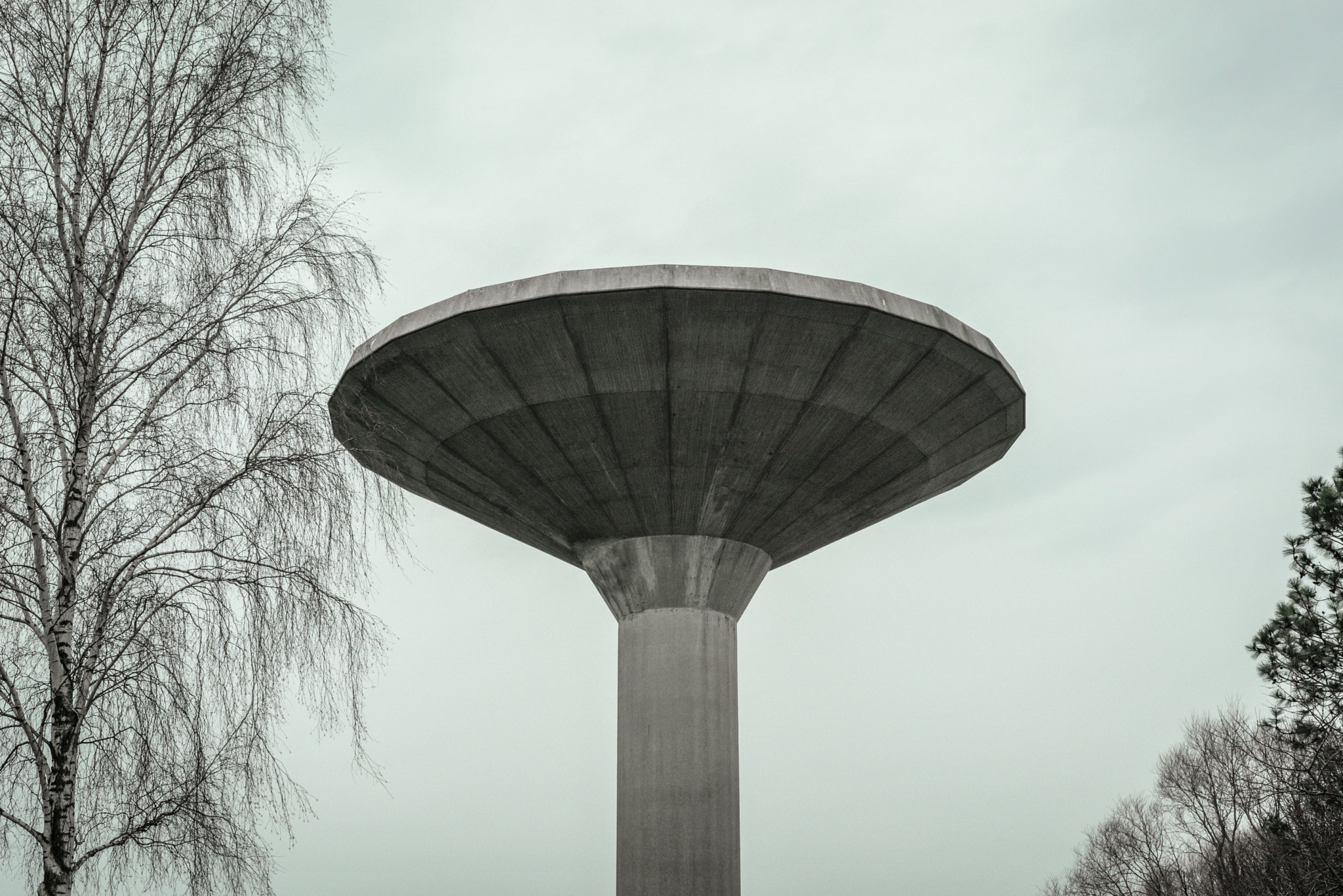 Sony a7R + Sony 50mm F1.4 sample photo. Water utility in rainy weather photography