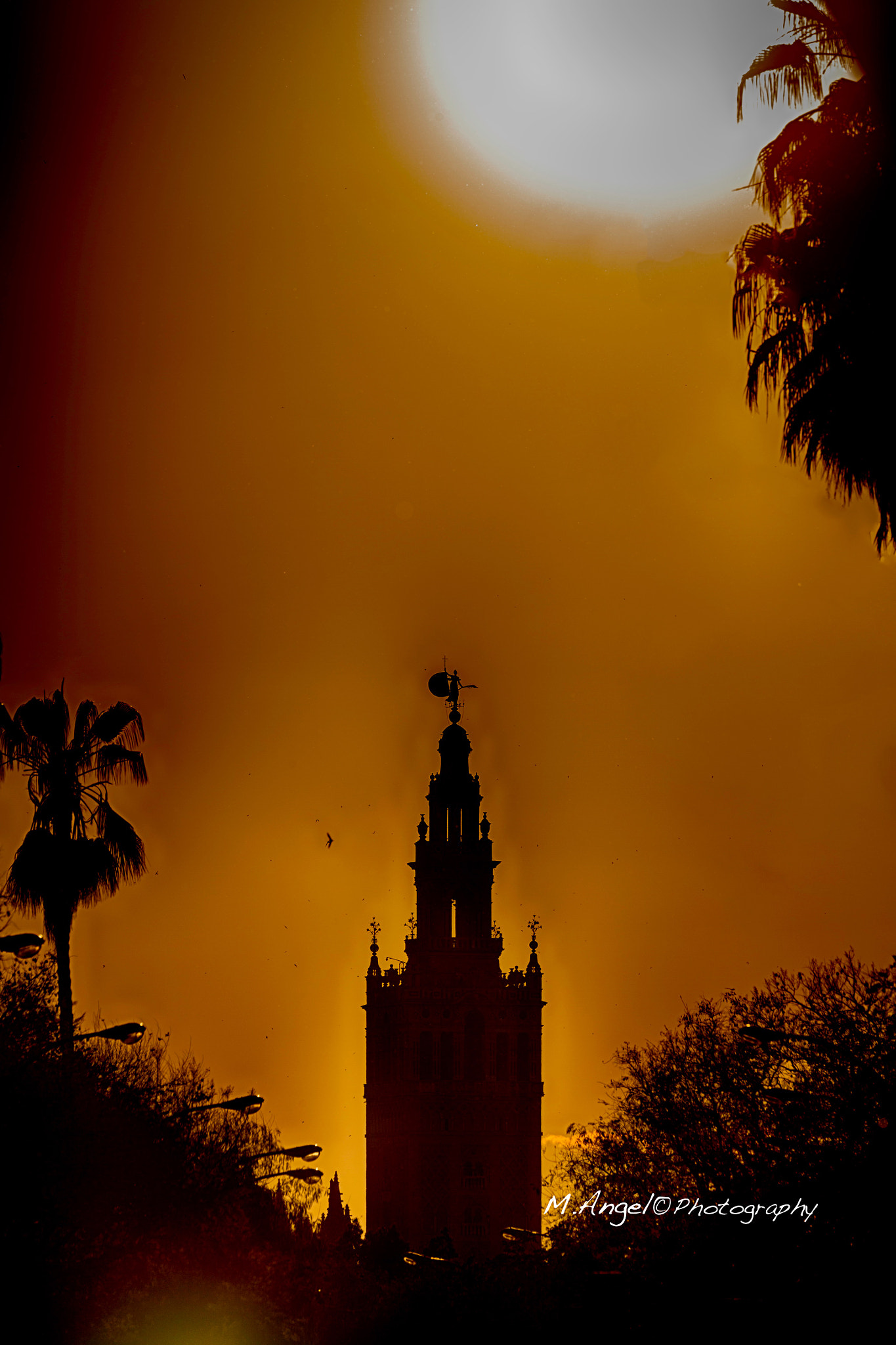 Canon EF 100-400mm F4.5-5.6L IS II USM sample photo. El sol sobre la giralda photography