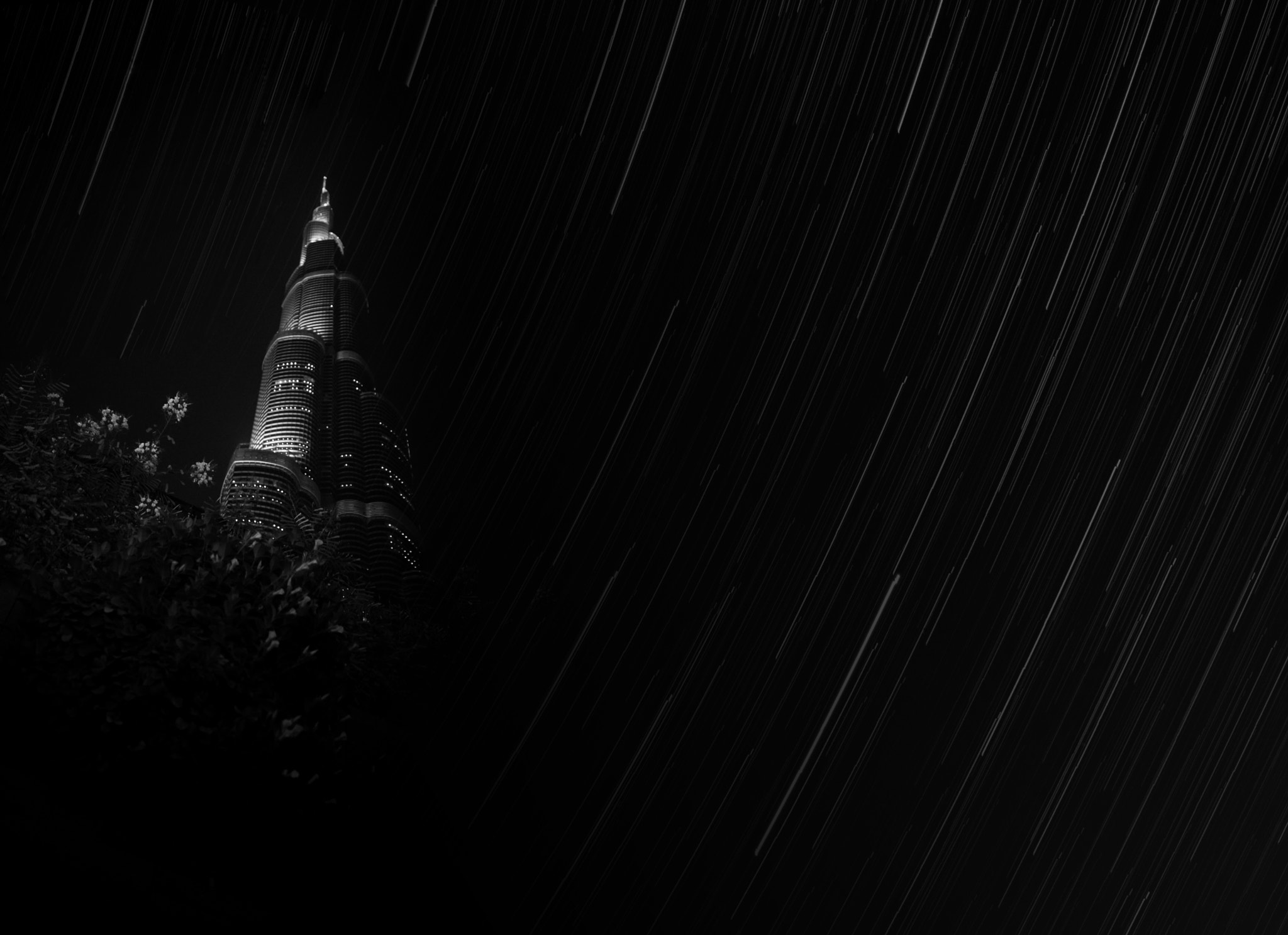 Sigma 18-35mm f/1.8 DC HSM sample photo. Burj star trails photography