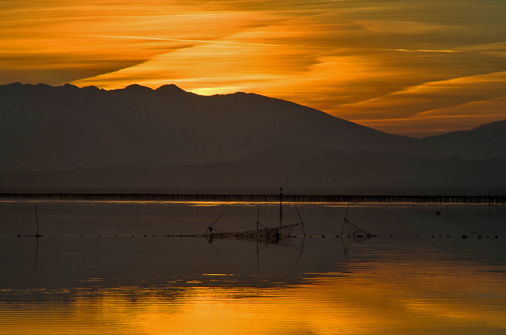 Pentax K-30 sample photo. Coucher de soleil à leucate photography