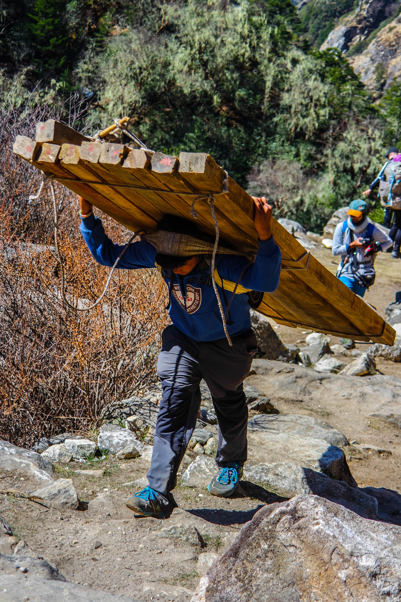 Samsung NX3000 + NX 18-55mm F3.5-5.6 sample photo. Worker nepal photography