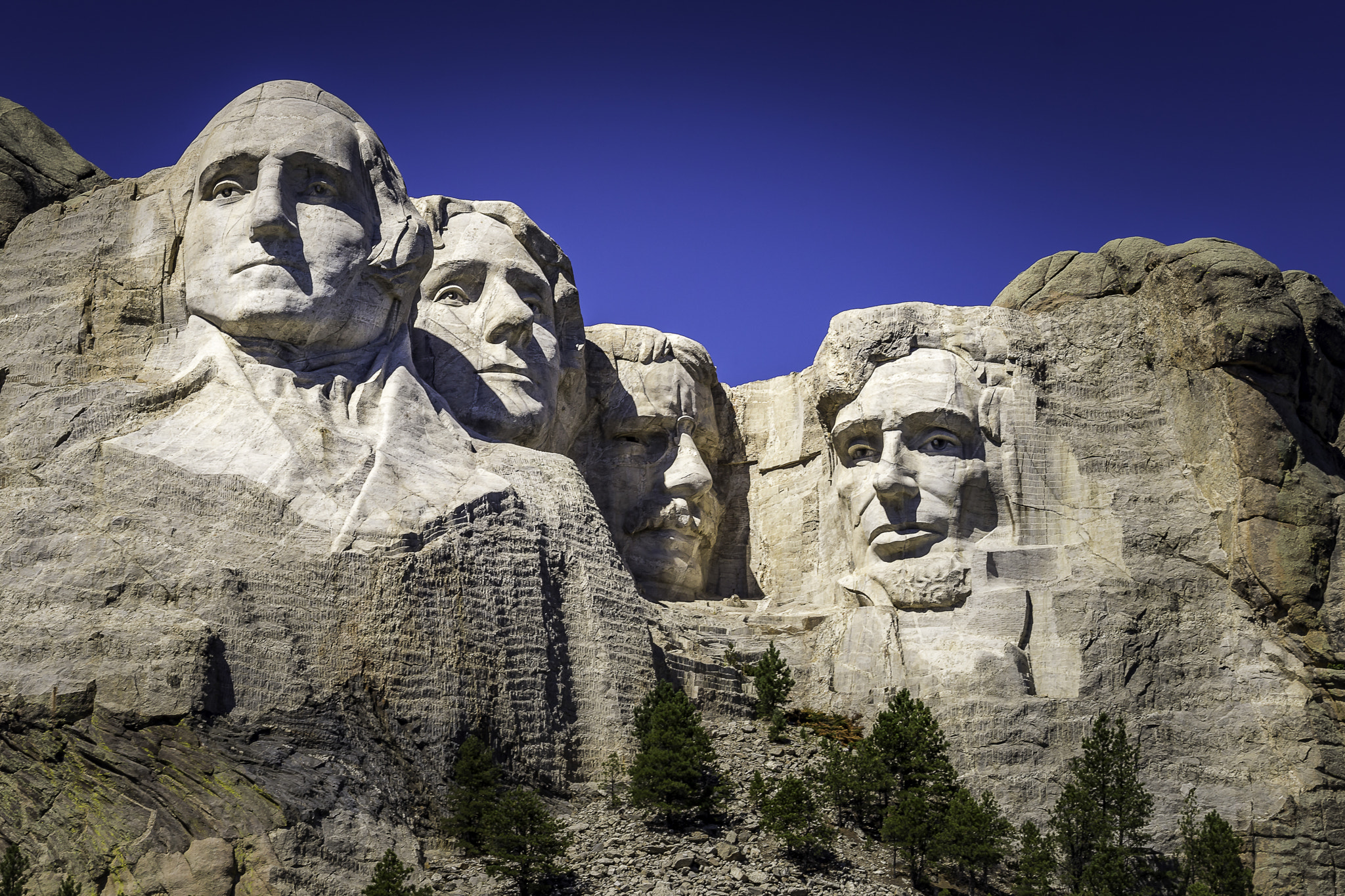 Sony a7R + Canon EF 70-300mm F4-5.6 IS USM sample photo. Mount rushmore (sd) photography