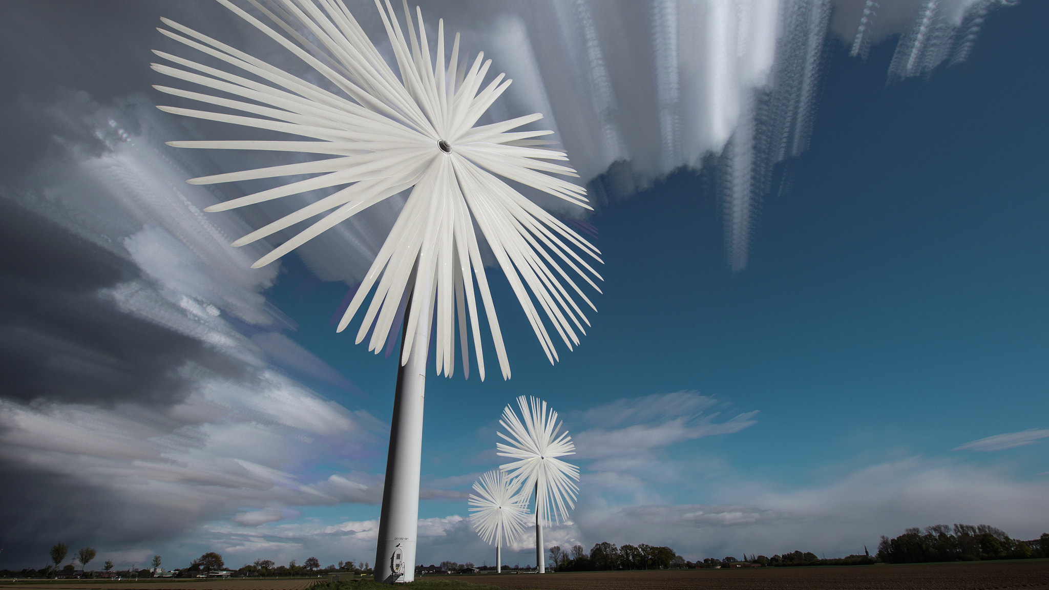 Panasonic Lumix DMC-GH2 + OLYMPUS M.9-18mm F4.0-5.6 sample photo. Windmills photography