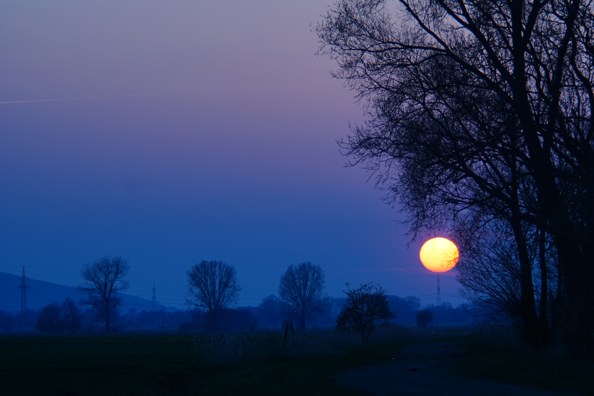 Minolta AF 80-200mm F2.8 HS-APO G sample photo. Blue sunset photography