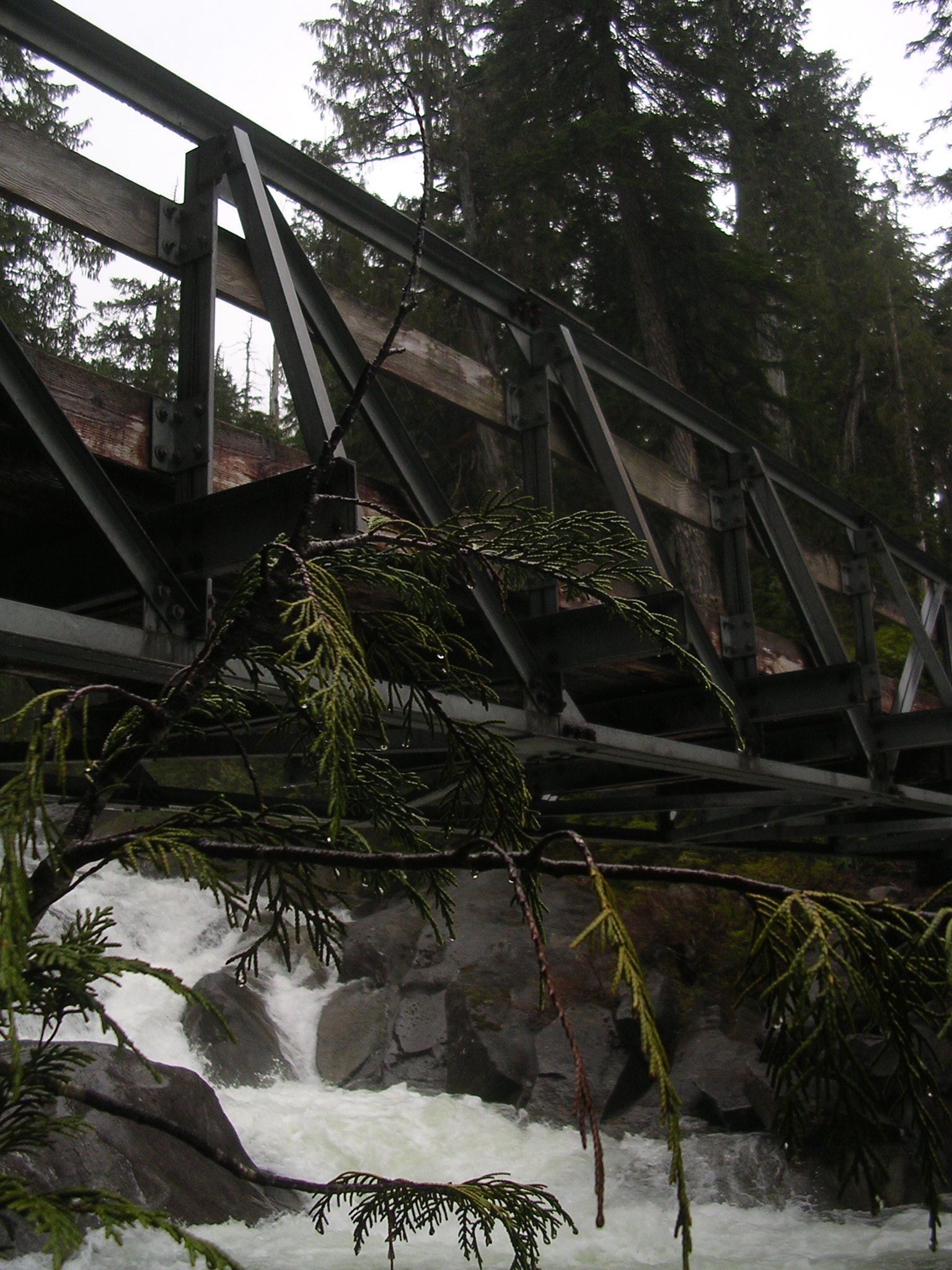 Nikon E3100 sample photo. Rainy bridge photography