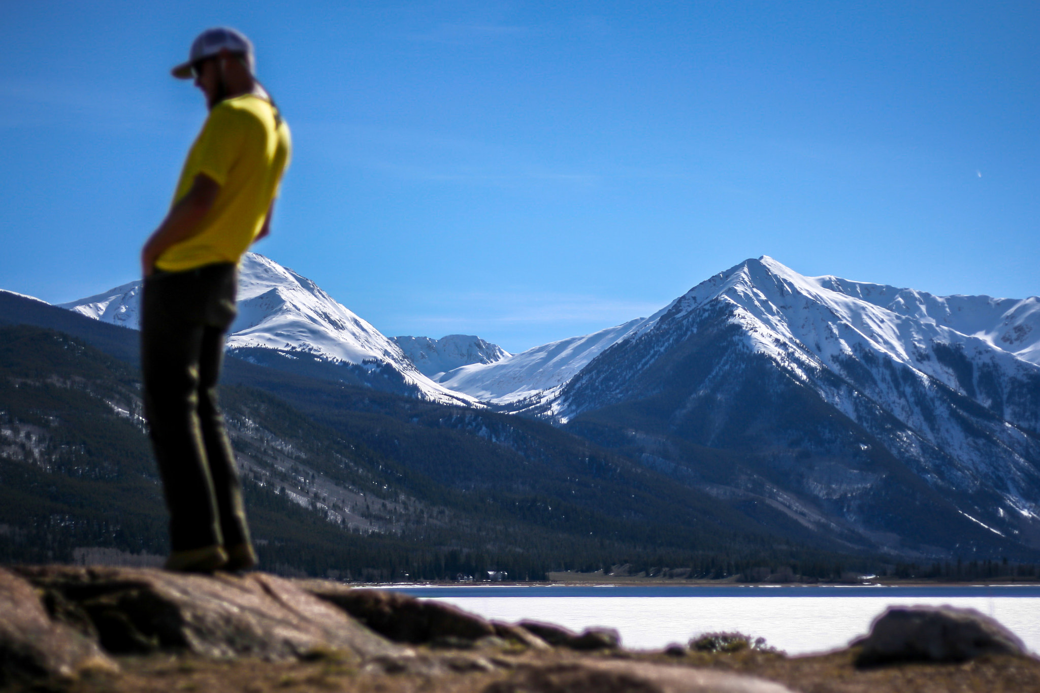Canon EOS 400D (EOS Digital Rebel XTi / EOS Kiss Digital X) sample photo. Selfie twin lakes photography