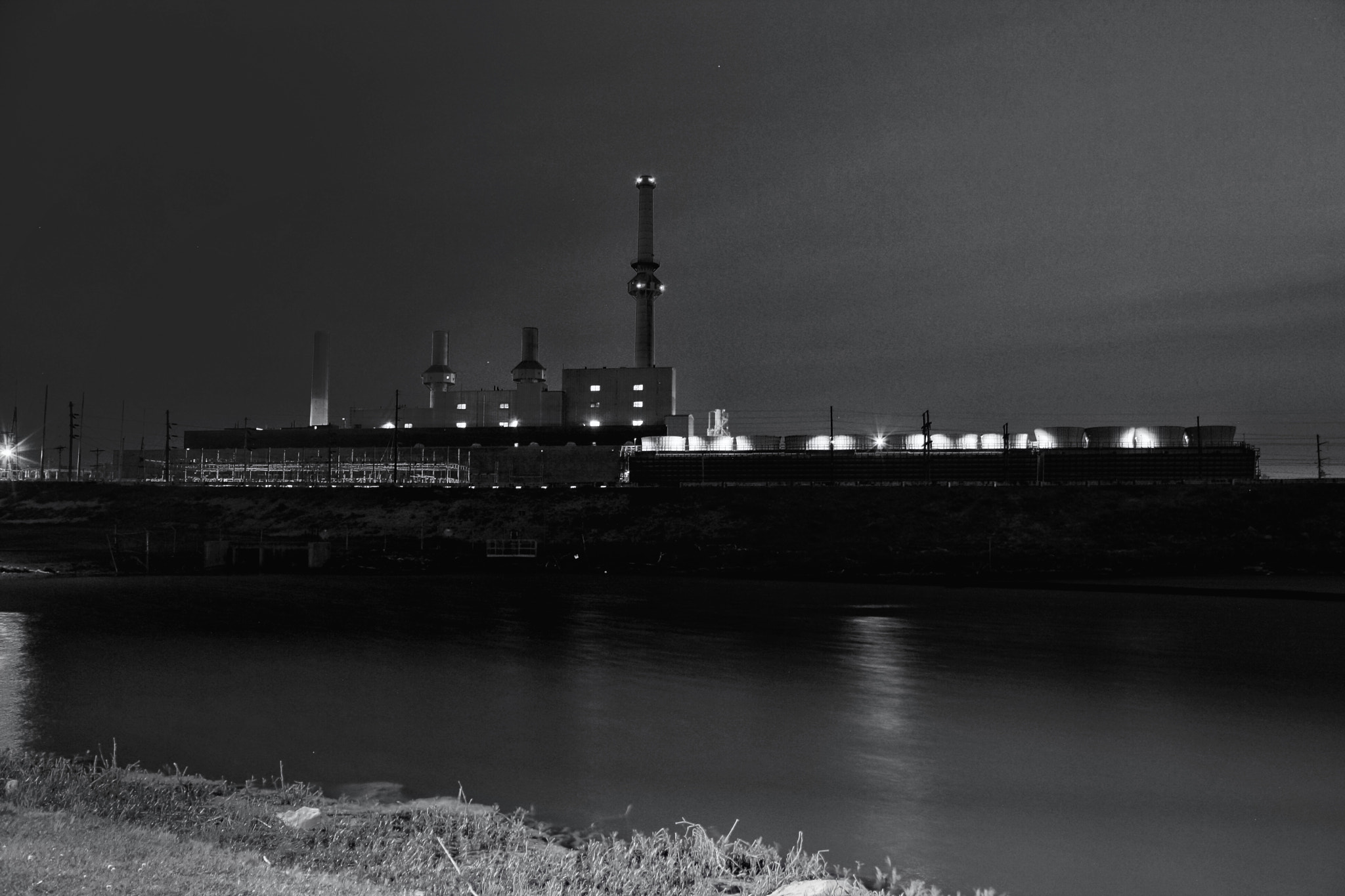 Canon EF-S 18-55mm F3.5-5.6 IS sample photo. South west power plant photography