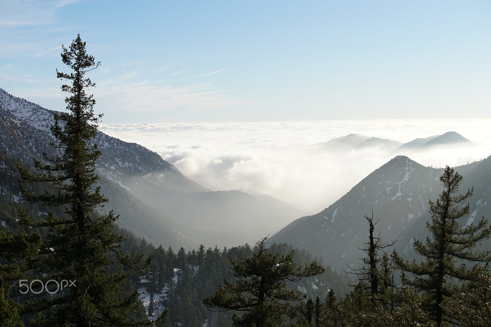 Sony a6000 + Sony DT 35mm F1.8 SAM sample photo. Clouds over mt.baldy photography
