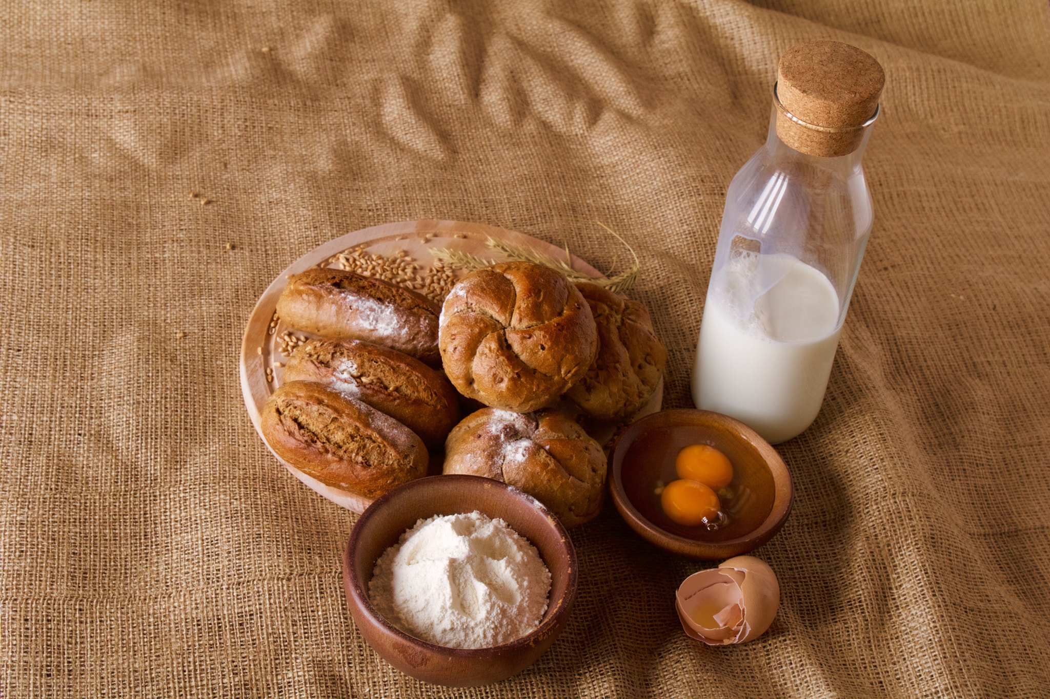 Canon EF 24-70mm F4L IS USM sample photo. Home made bread with milk and eggs photography