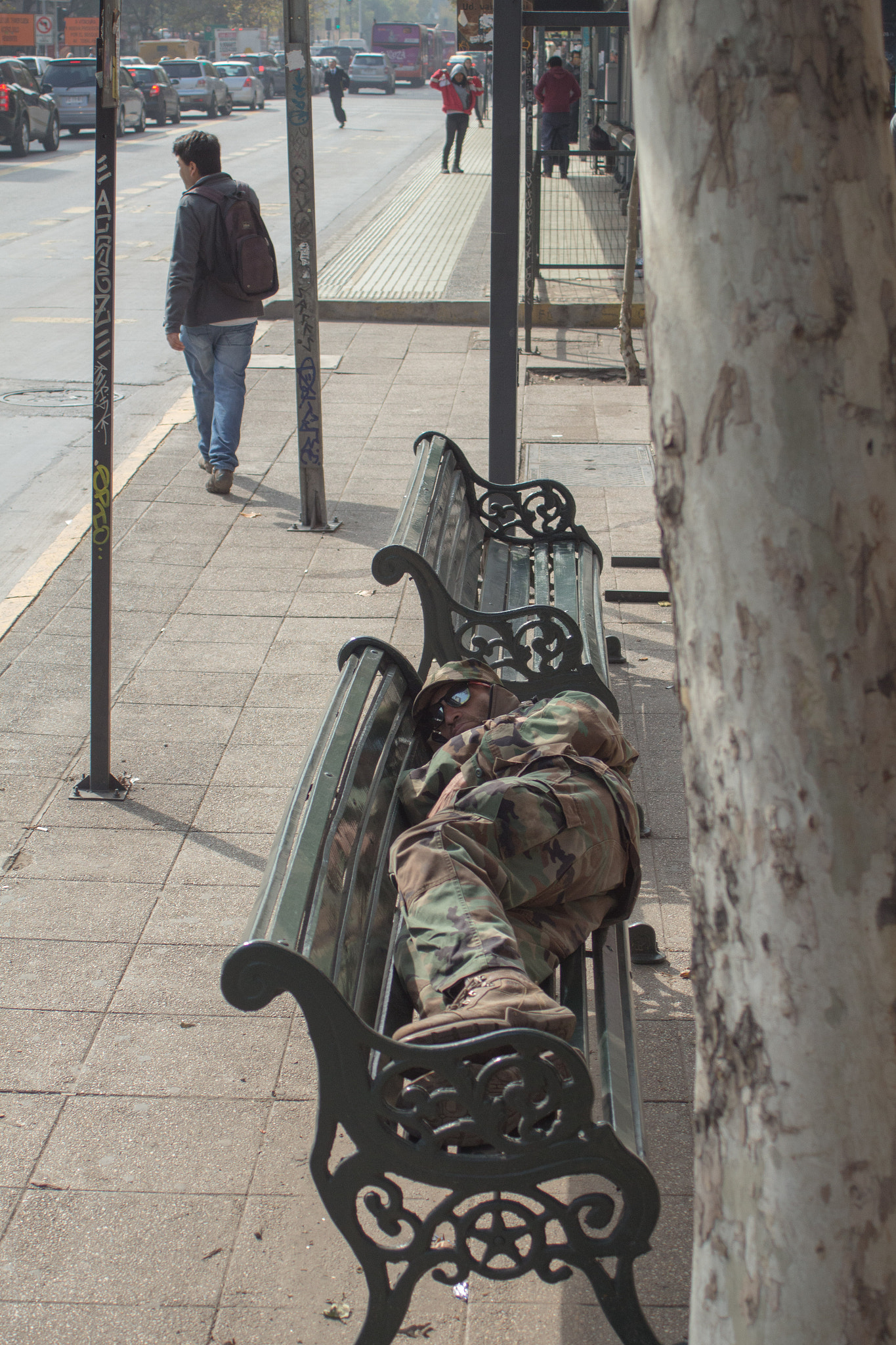 Canon EF 28-80mm f/3.5-5.6 sample photo. Camuflado en providencia, santiago photography