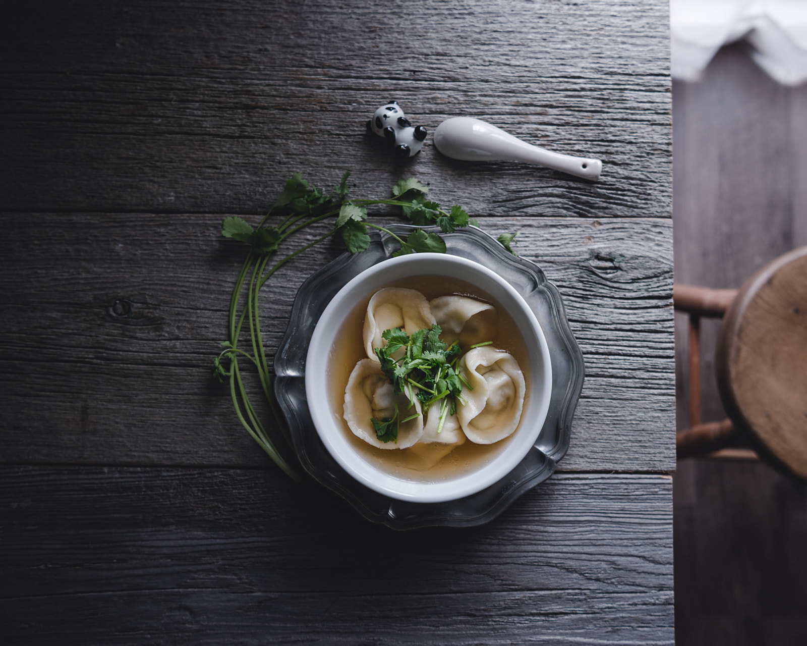 Nikon AF-S Nikkor 24-70mm F2.8E ED VR sample photo. Homemade chinese dumplings in soup. photography