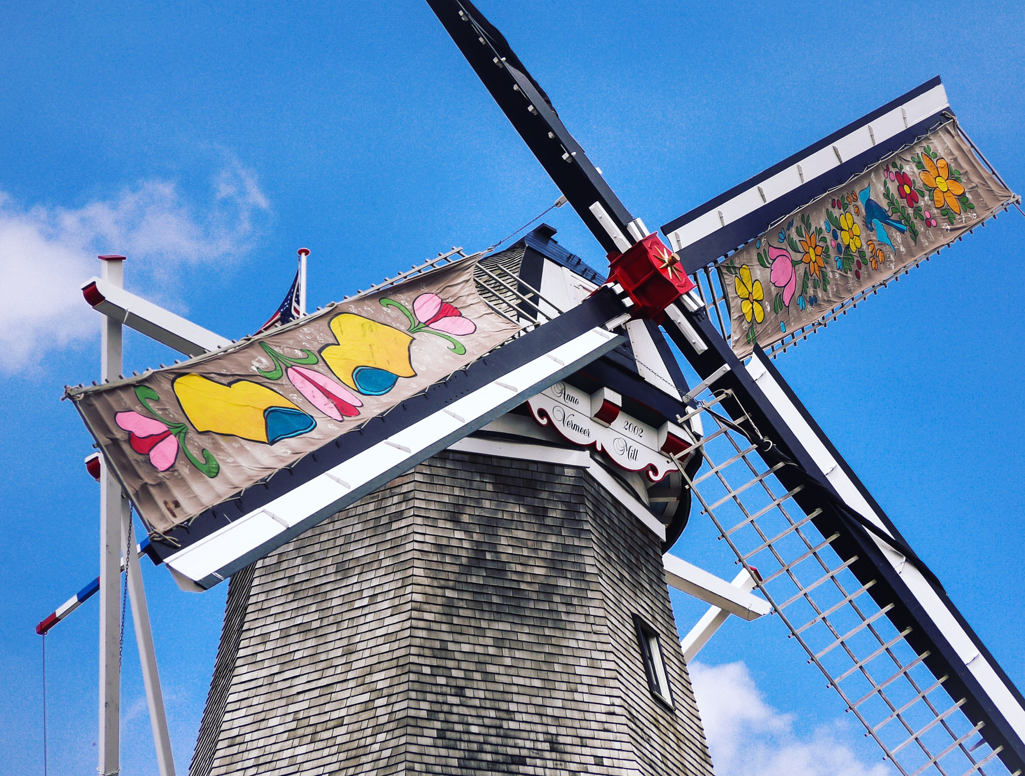 Panasonic Lumix G Vario 45-200mm F4-5.6 OIS sample photo. Vermeer windmill in pella photography