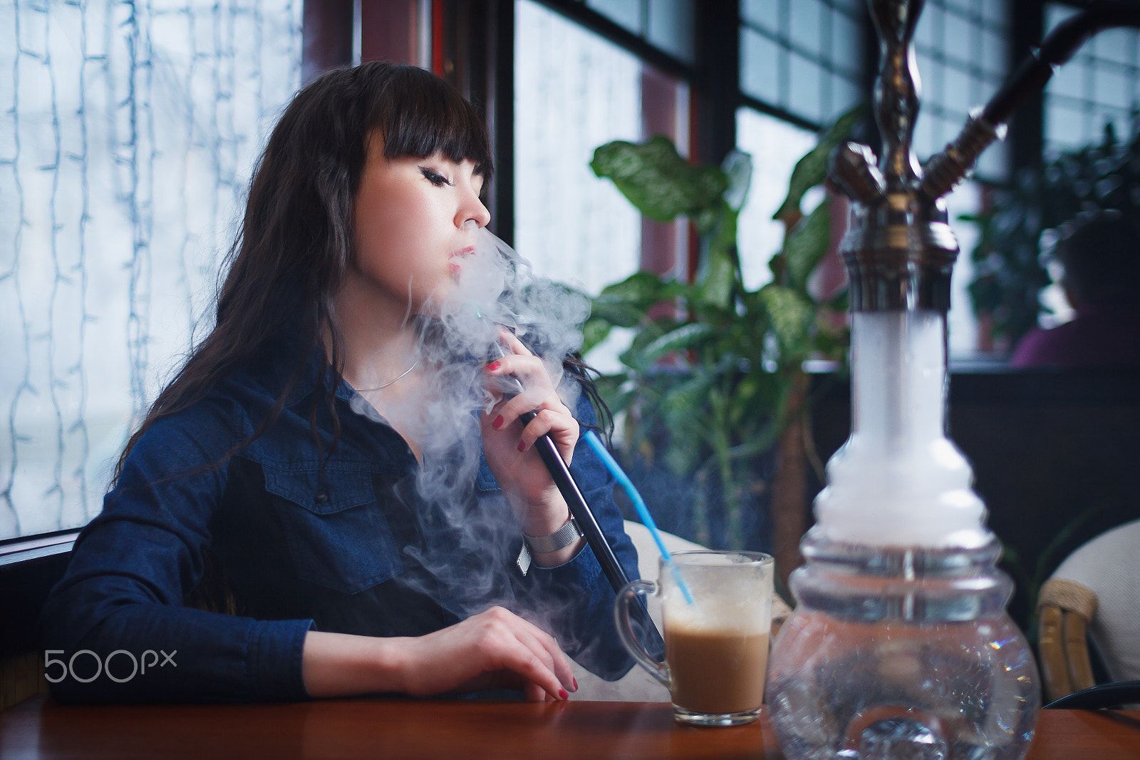 Canon EOS 60D + Sigma 30mm f/1.4 DC HSM sample photo. Beautiful young woman with hookah photography