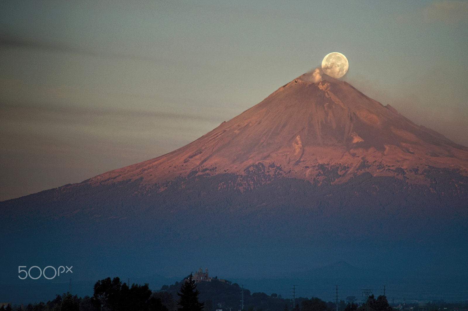 Sony a99 II + Minolta AF 70-210mm F4 Macro sample photo. Full moon going down to the crater photography