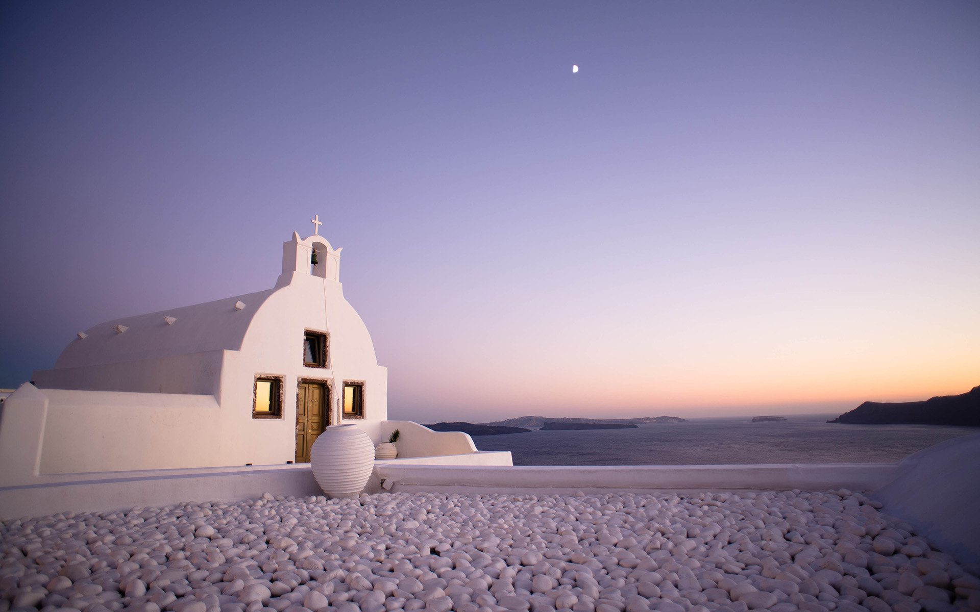 Nikon D600 + AF Nikkor 20mm f/2.8 sample photo. Church in oia, santorini, greece photography