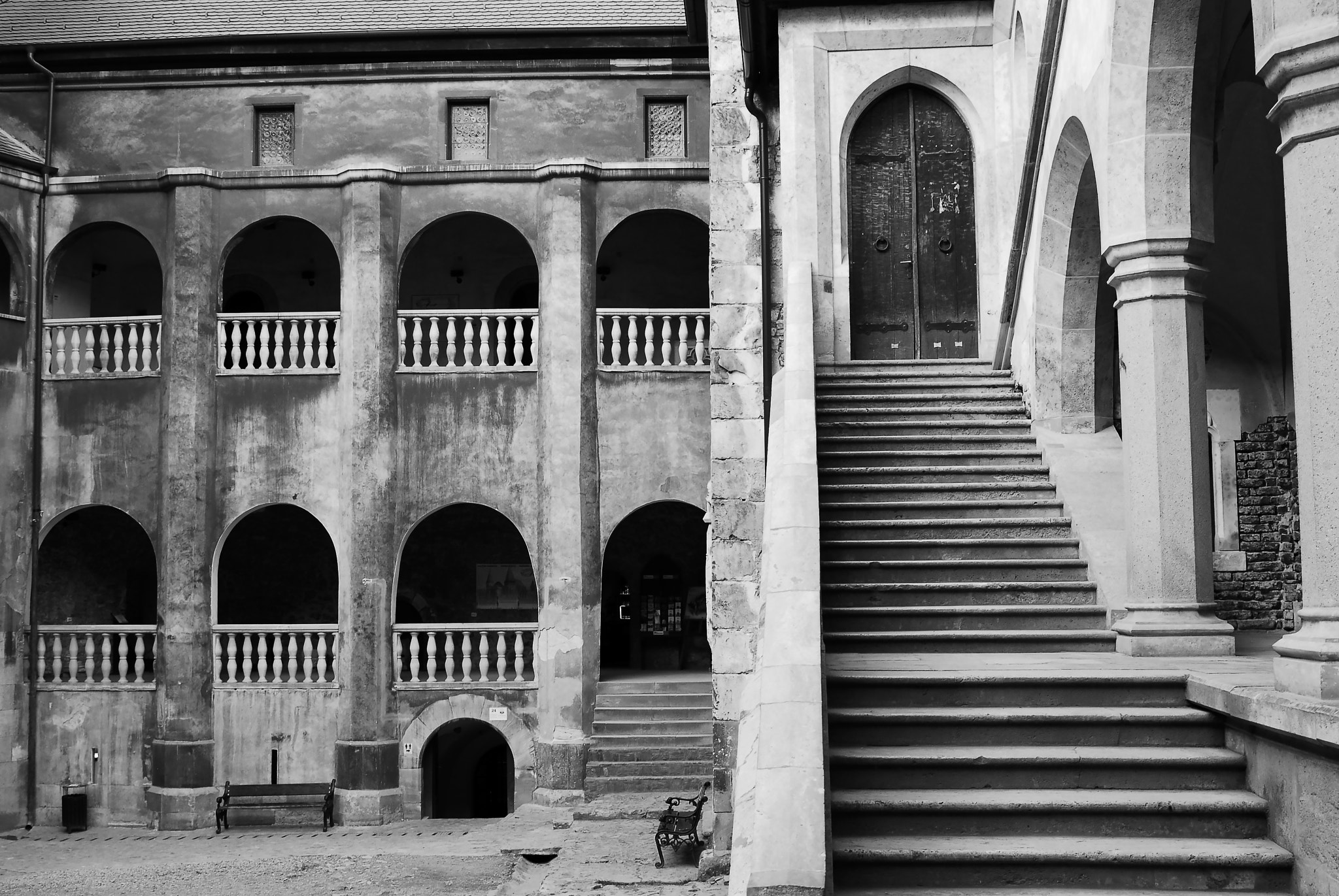 Nikon D200 sample photo. Stairway to a door photography