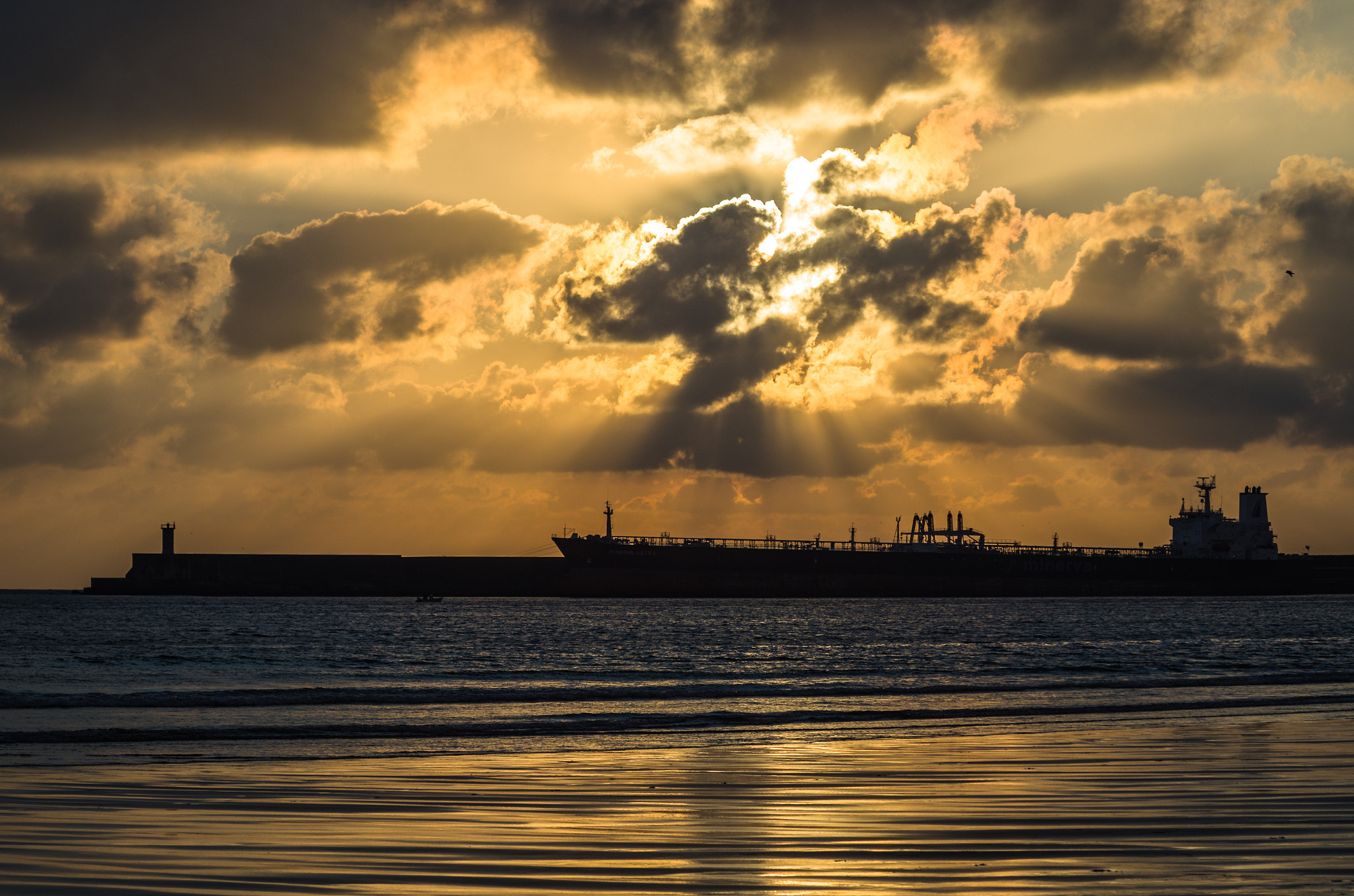 Pentax K-50 sample photo. Sunset over the beach photography