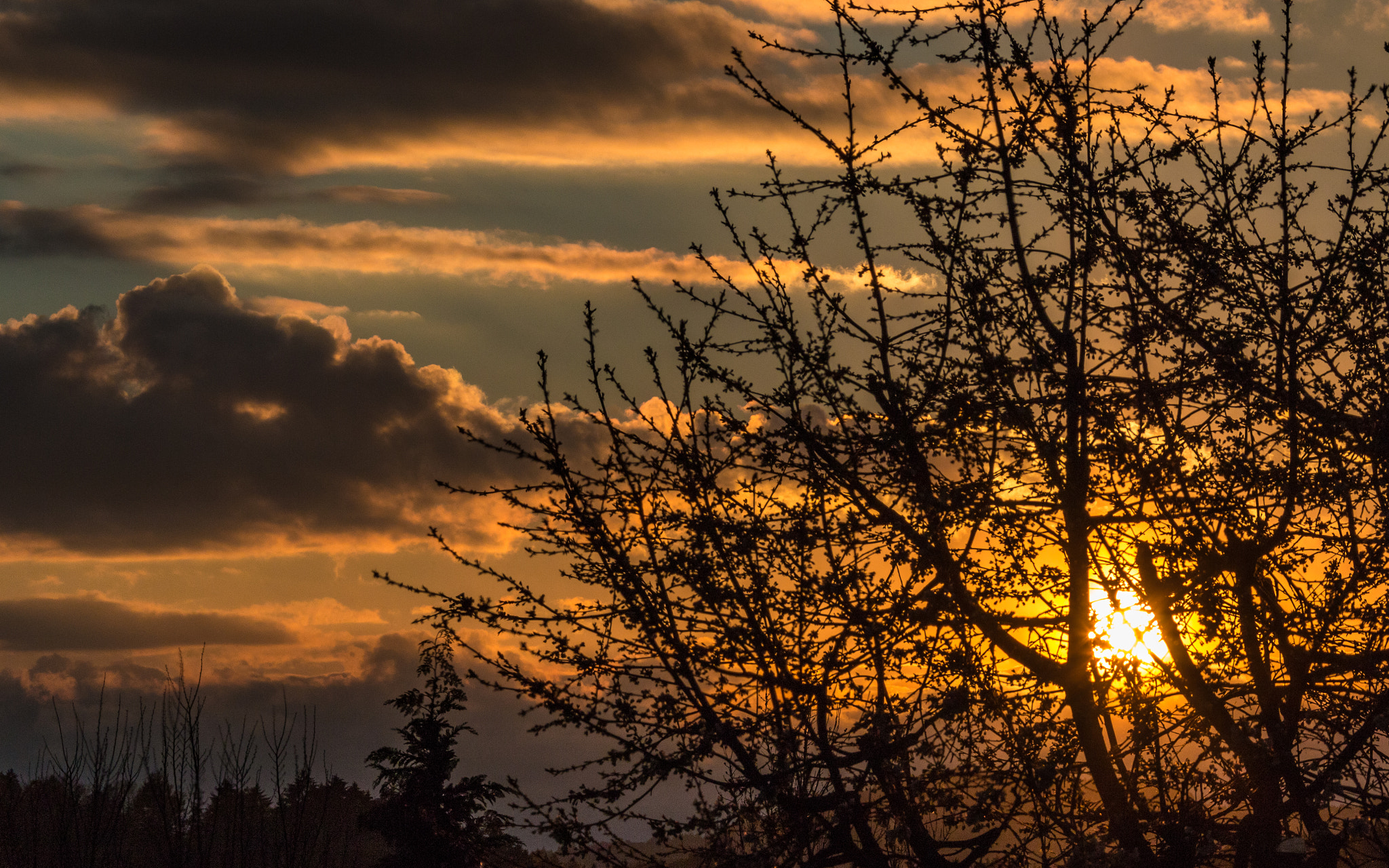 Canon EOS 70D + Canon EF 28-300mm F3.5-5.6L IS USM sample photo. Sunset over freyung photography