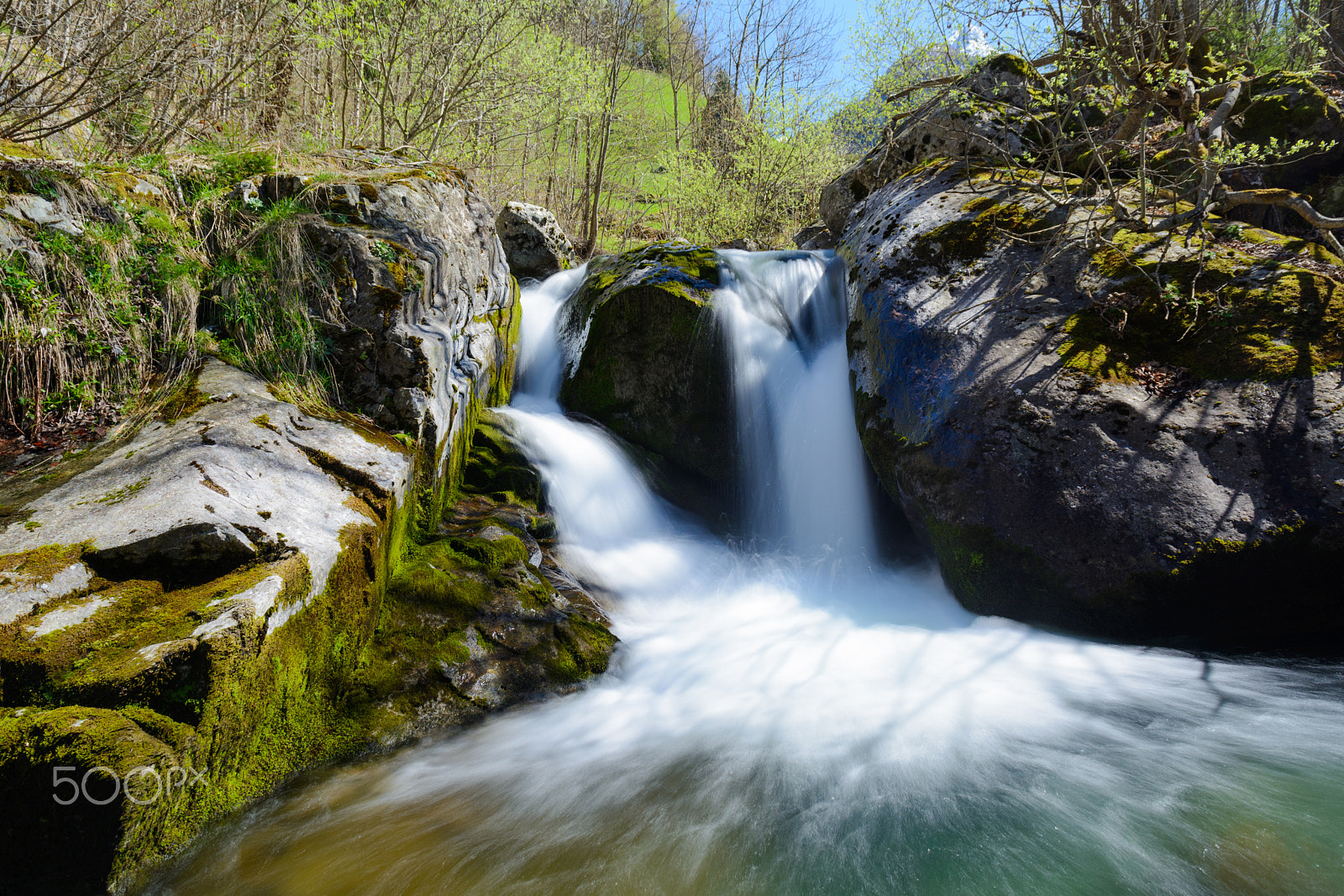 Nikon D5200 + Sigma 17-70mm F2.8-4 DC Macro OS HSM | C sample photo. Spring waterfall photography