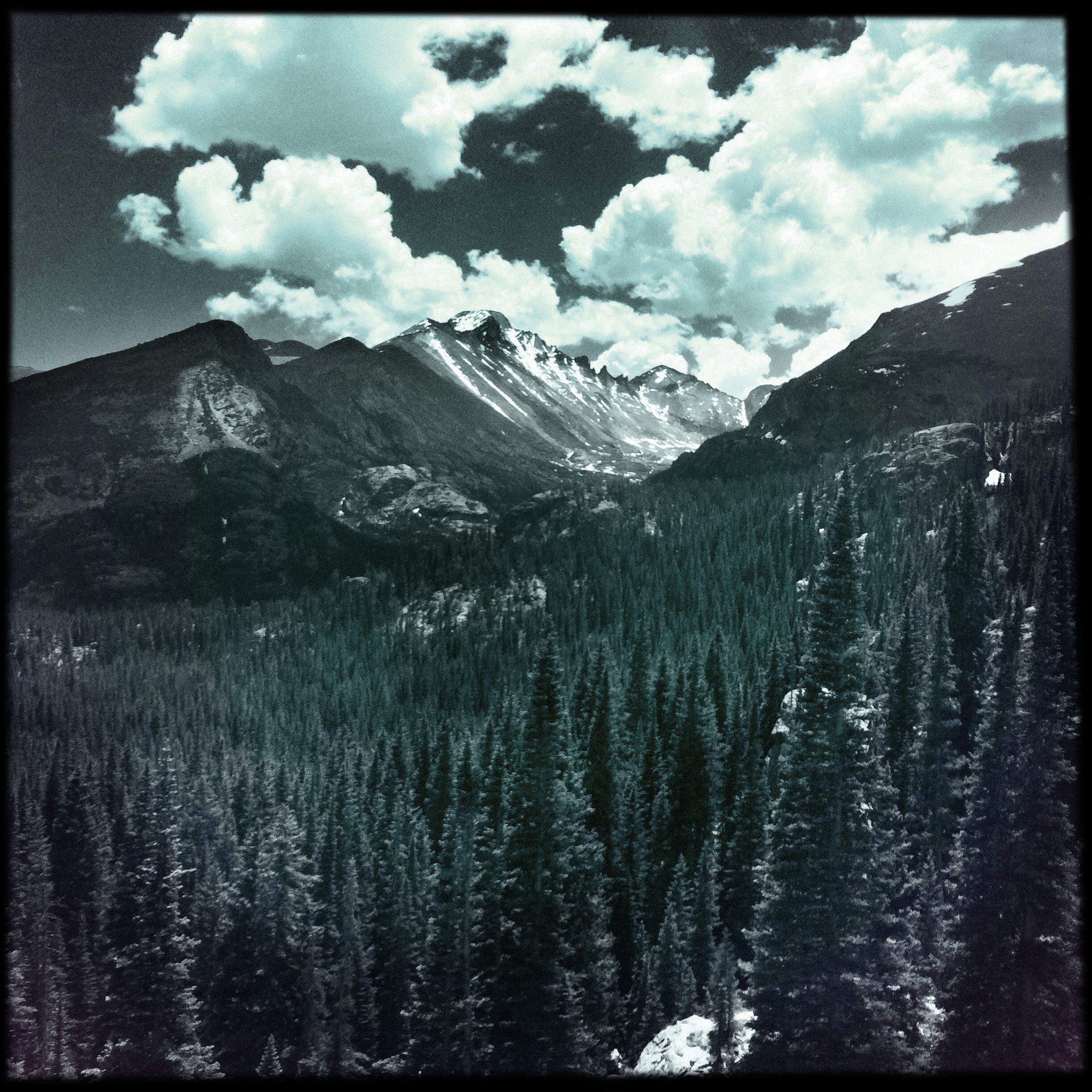 Hipstamatic 279 sample photo. Rockies photography