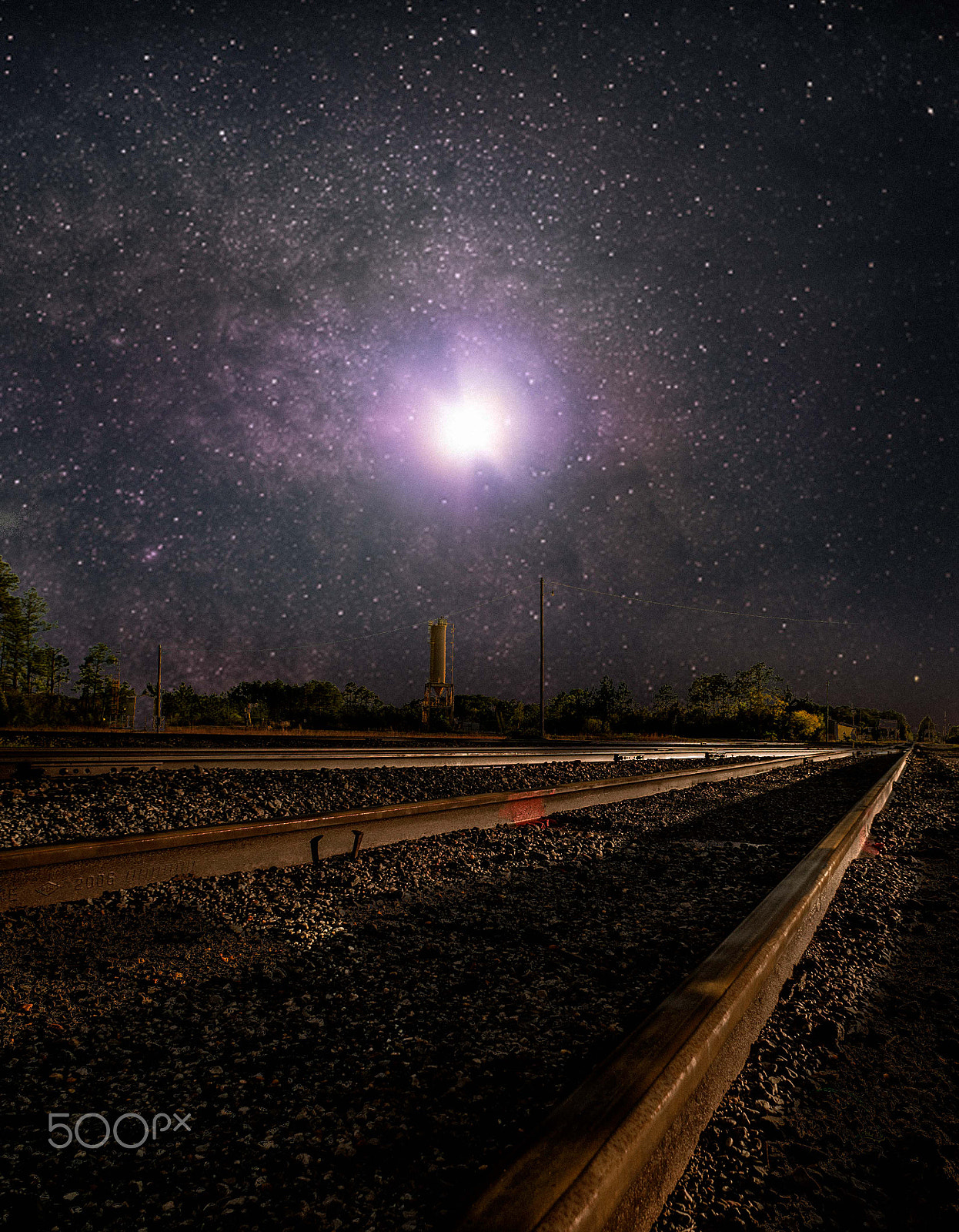 Sony Alpha NEX-3N + Sony E 16mm F2.8 sample photo. Milky way of railroad photography