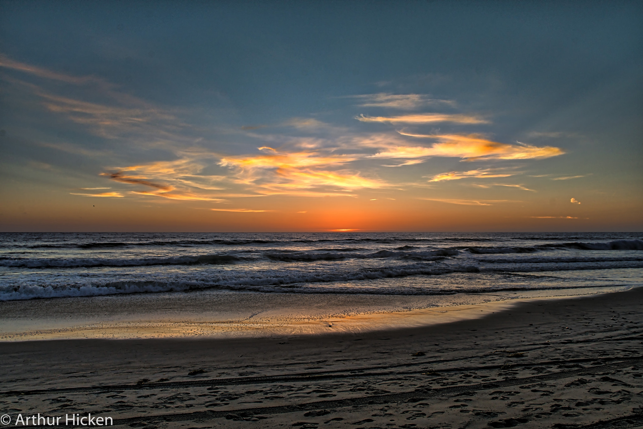 Sony a7R II sample photo. Sunset at the beach 1306 photography