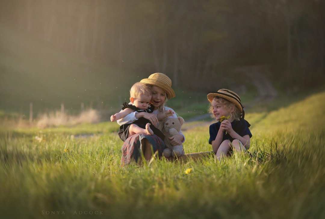 Nikon AF Nikkor 105mm F2D DC sample photo. Pickin' dandelions photography