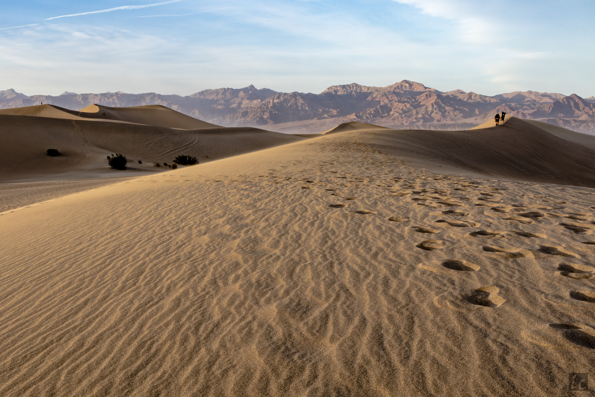 Canon EF 35mm F1.4L USM sample photo. Hiking the mesquite sand dunes photography