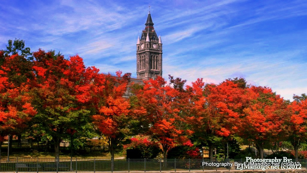 Nikon Coolpix S550 sample photo. Holyoke city hall's clock tower  photography