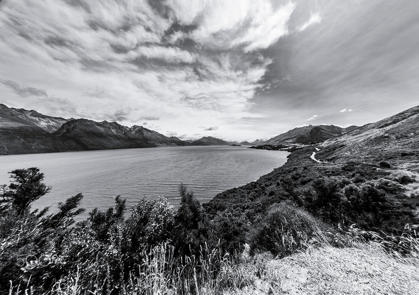 Sigma 8mm F3.5 EX DG Circular Fisheye sample photo. On the queenstown - glenorchy road photography