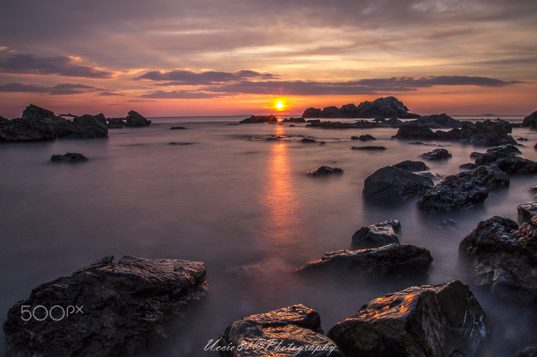 Sony Alpha DSLR-A580 + Tamron SP 24-70mm F2.8 Di VC USD sample photo. Horizon sunset photography
