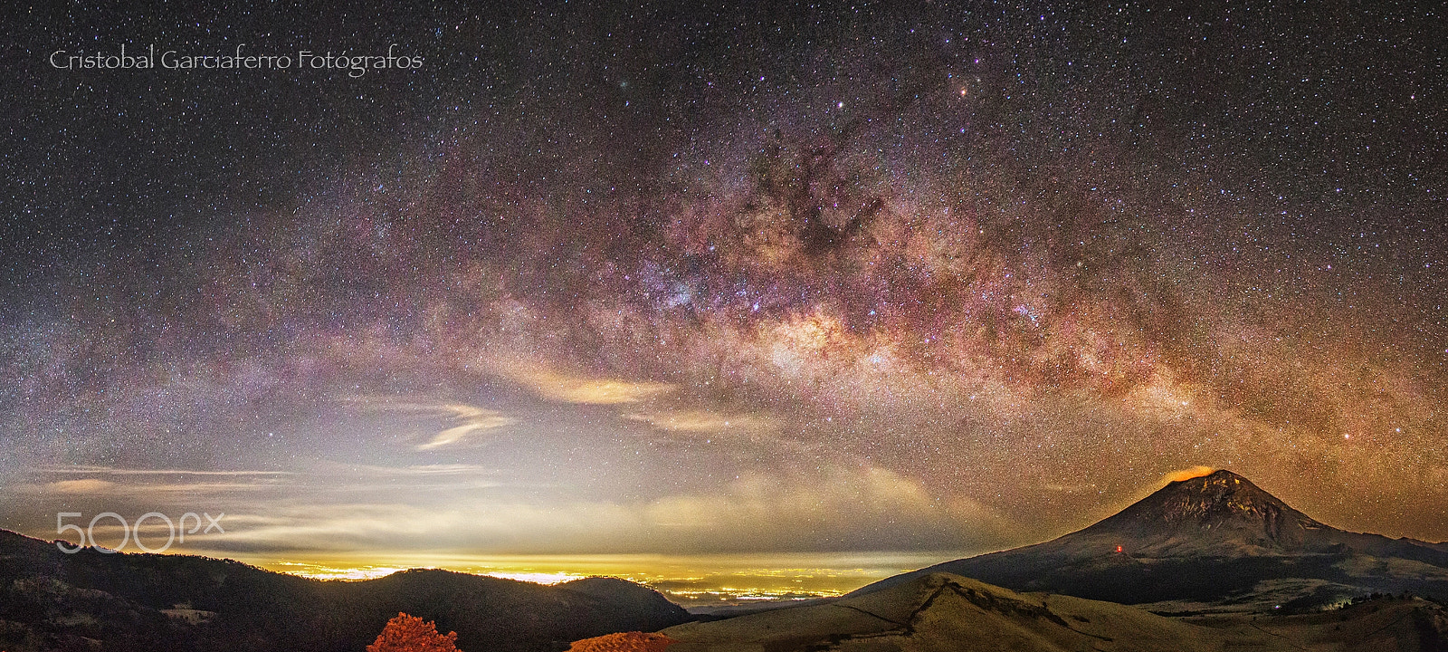 Canon EOS 6D + Canon EF 16-35mm F2.8L USM sample photo. The milkyway over the popocatepetl photography