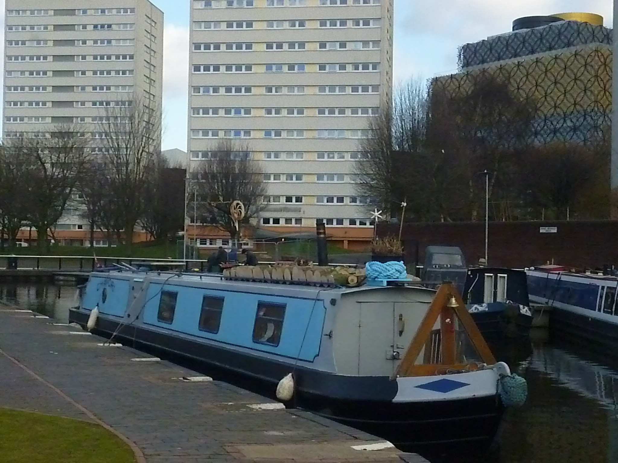 Panasonic DMC-FH5 sample photo. Birmingham uk canals and tower blocks photography