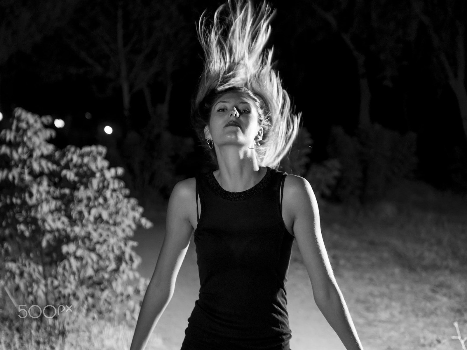 Panasonic Lumix DMC-GH3 sample photo. Blonde model with hair in the wind photography