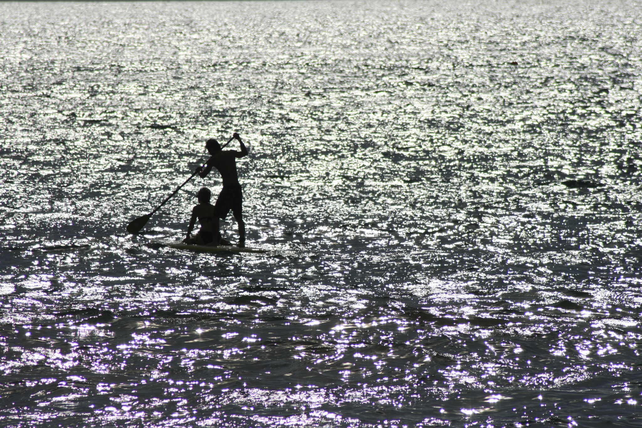 Canon EOS 400D (EOS Digital Rebel XTi / EOS Kiss Digital X) sample photo. Paddling into sunset photography