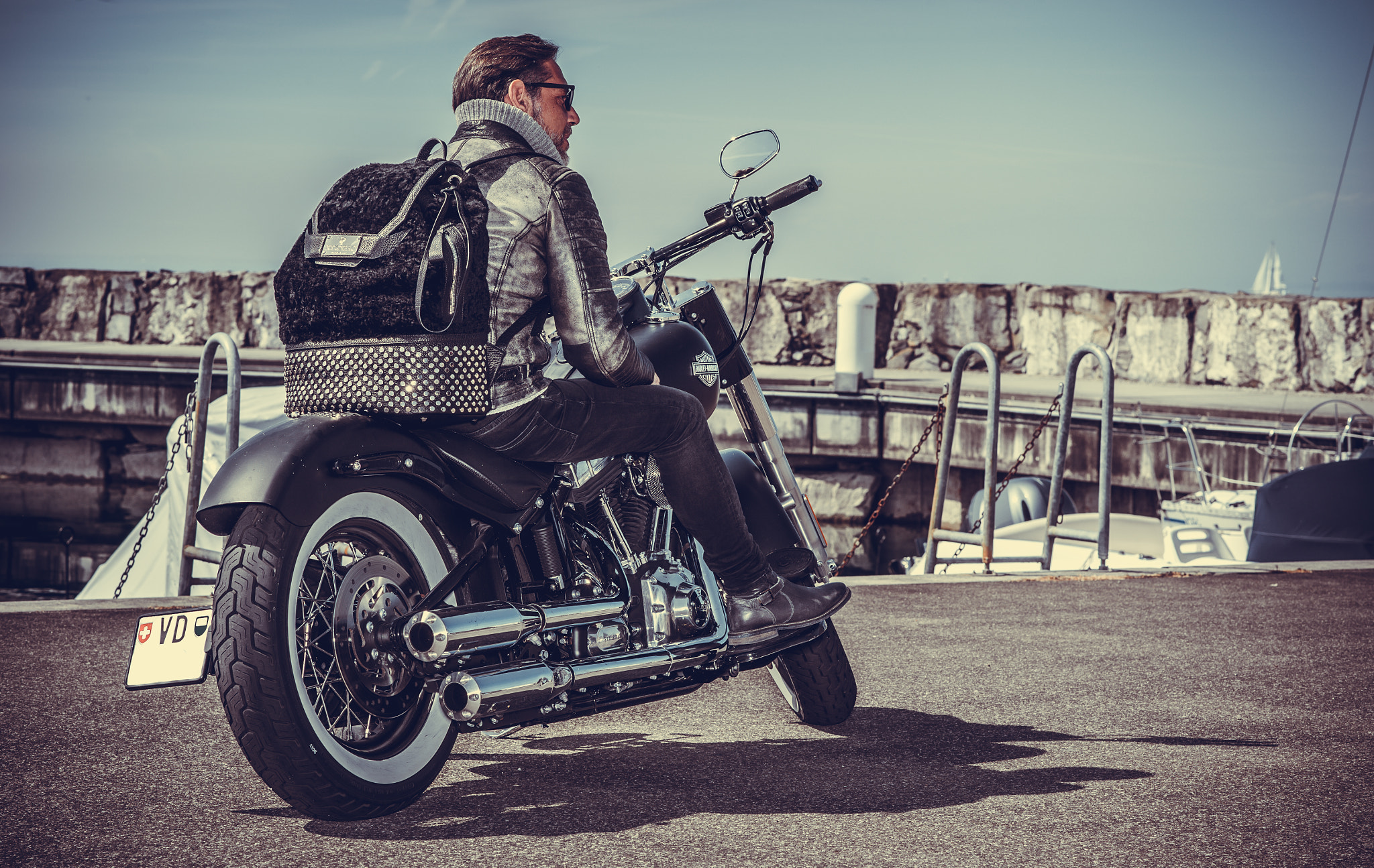 Nikon D4S + Nikon AF-S Nikkor 85mm F1.8G sample photo. Reignbro bag - harley davidson photography