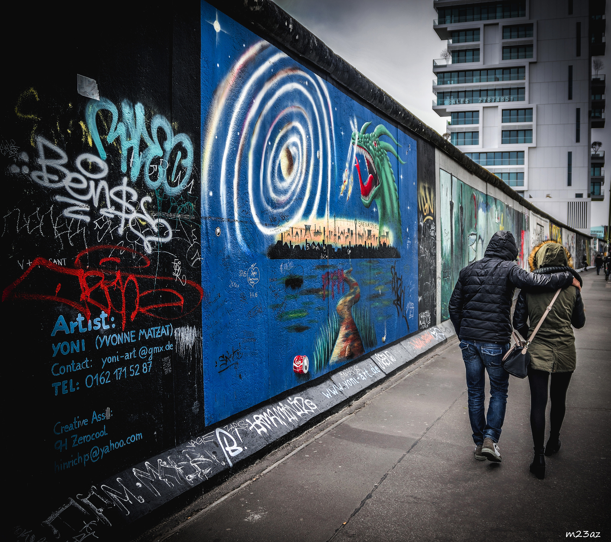 Nikon D3300 + Sigma 17-70mm F2.8-4 DC Macro OS HSM | C sample photo. Street muro di berlino photography