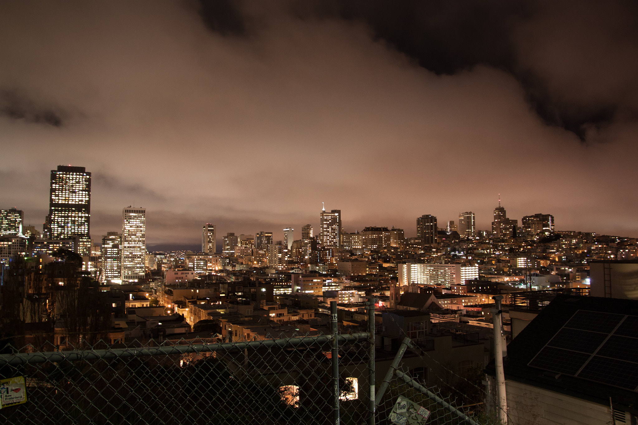 Sigma 17-70mm F2.8-4 DC Macro OS HSM sample photo. San francisco at night photography