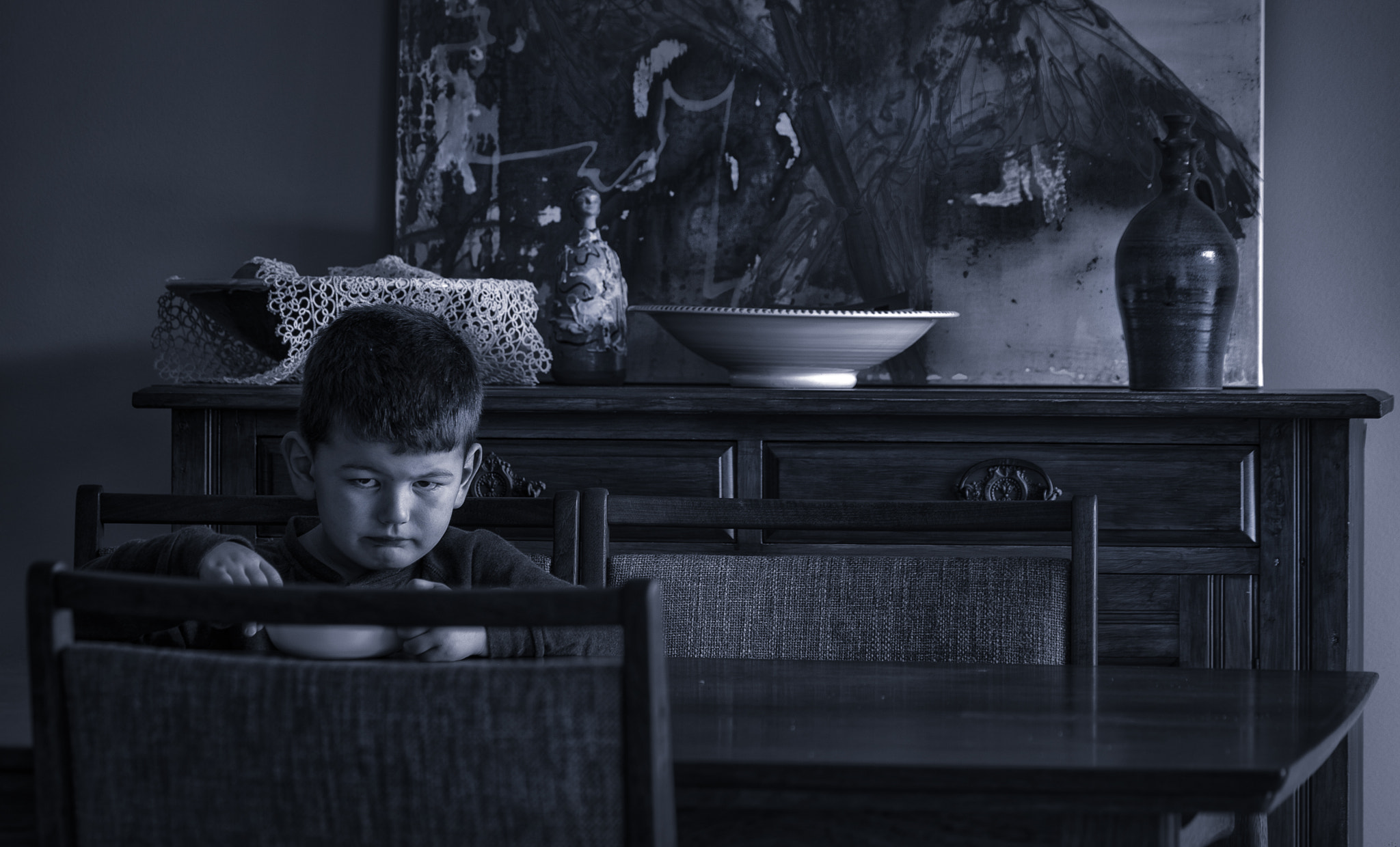 Canon EOS-1D Mark III sample photo. Grumpy number one offspring is fed up with the camera! photography