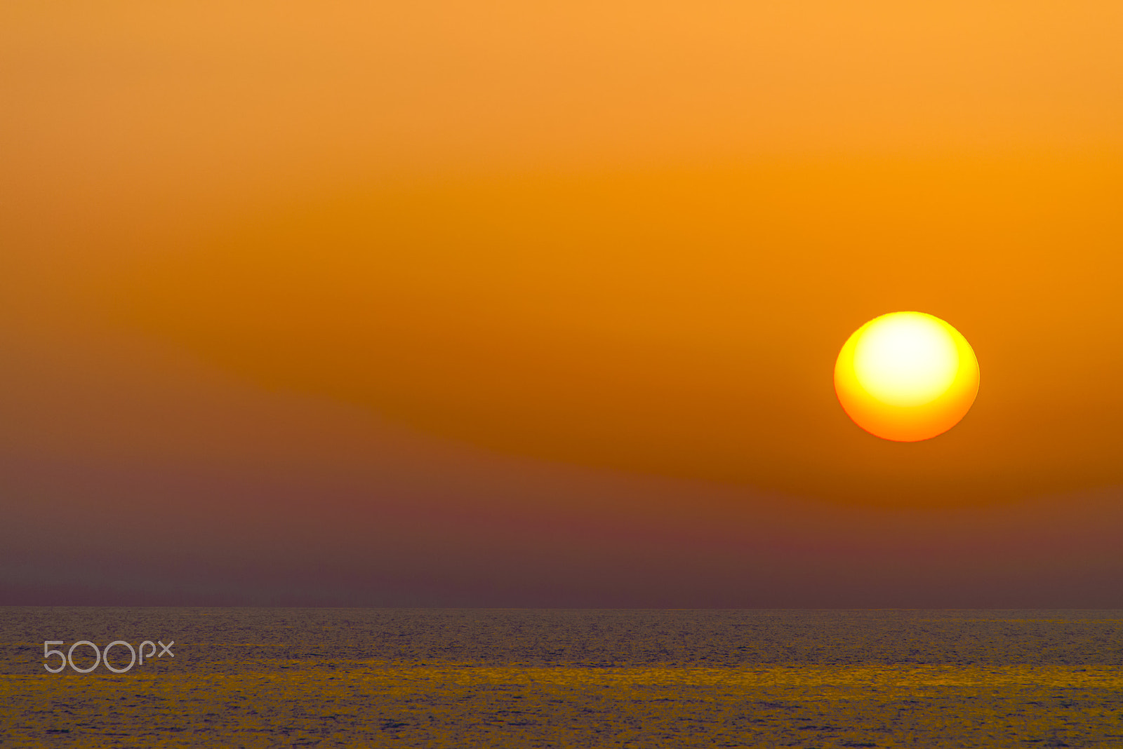 Sigma 50-500mm F4.5-6.3 DG OS HSM sample photo. The sunset over sea photography
