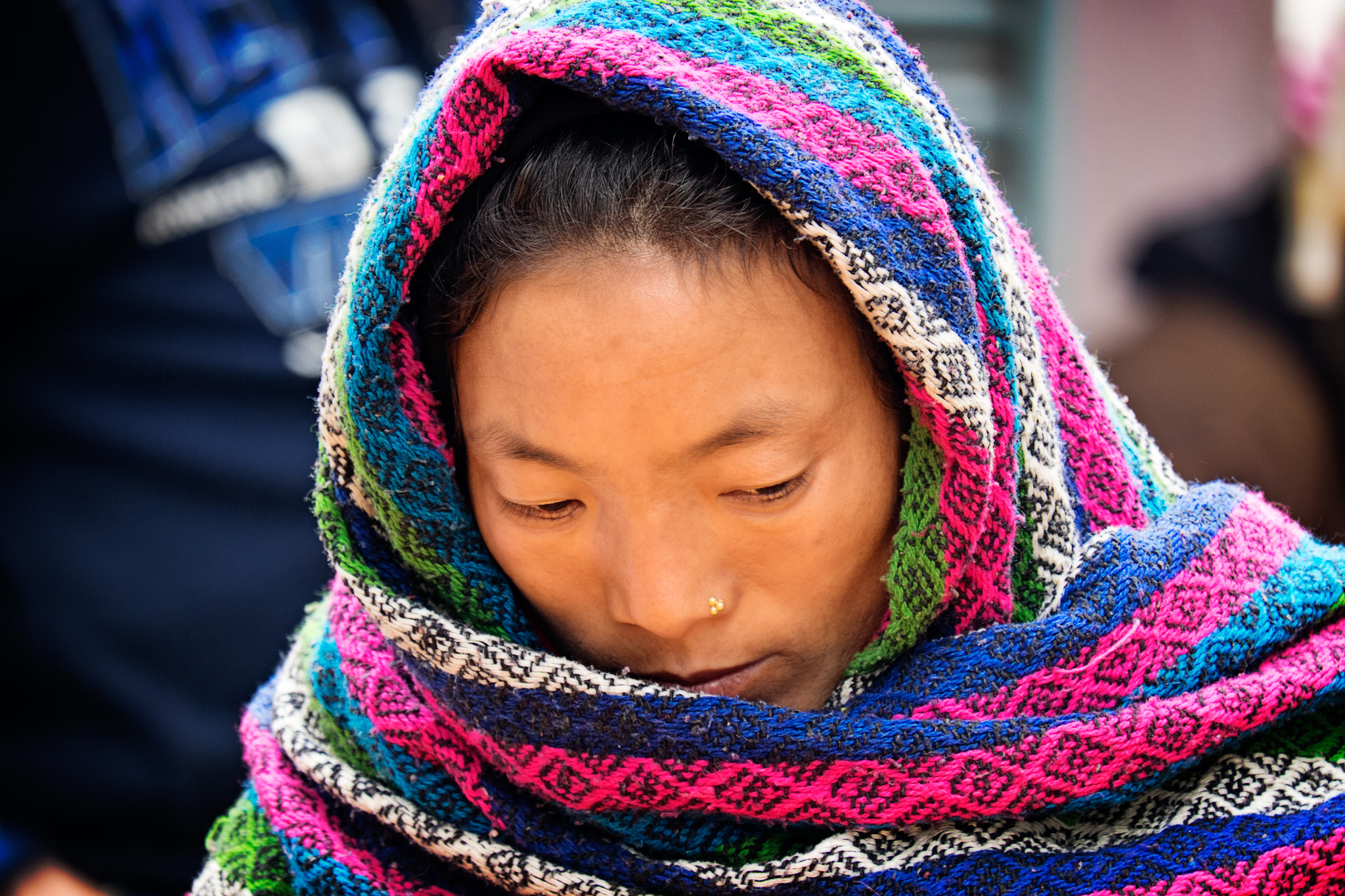 Fujifilm X-E2 + Fujifilm XC 50-230mm F4.5-6.7 OIS sample photo. Nepali woman photography