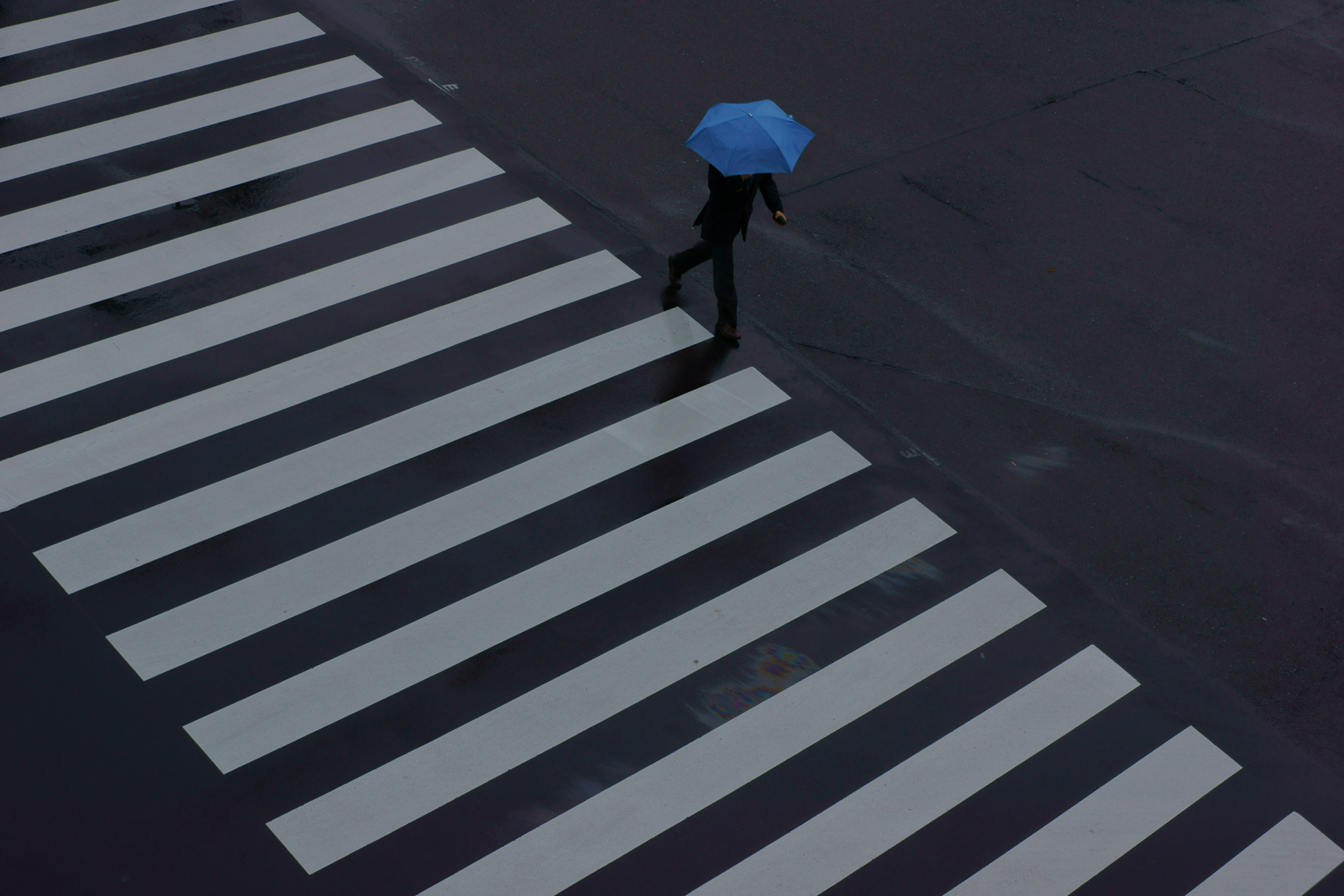 Sony E 18-55mm F3.5-5.6 OSS sample photo. Rainy blue photography