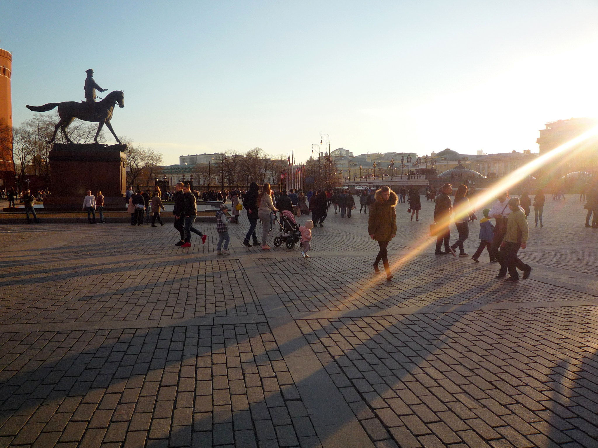 Panasonic DMC-FX500 sample photo. Manezhnaya square (manege square ) , moscow photography